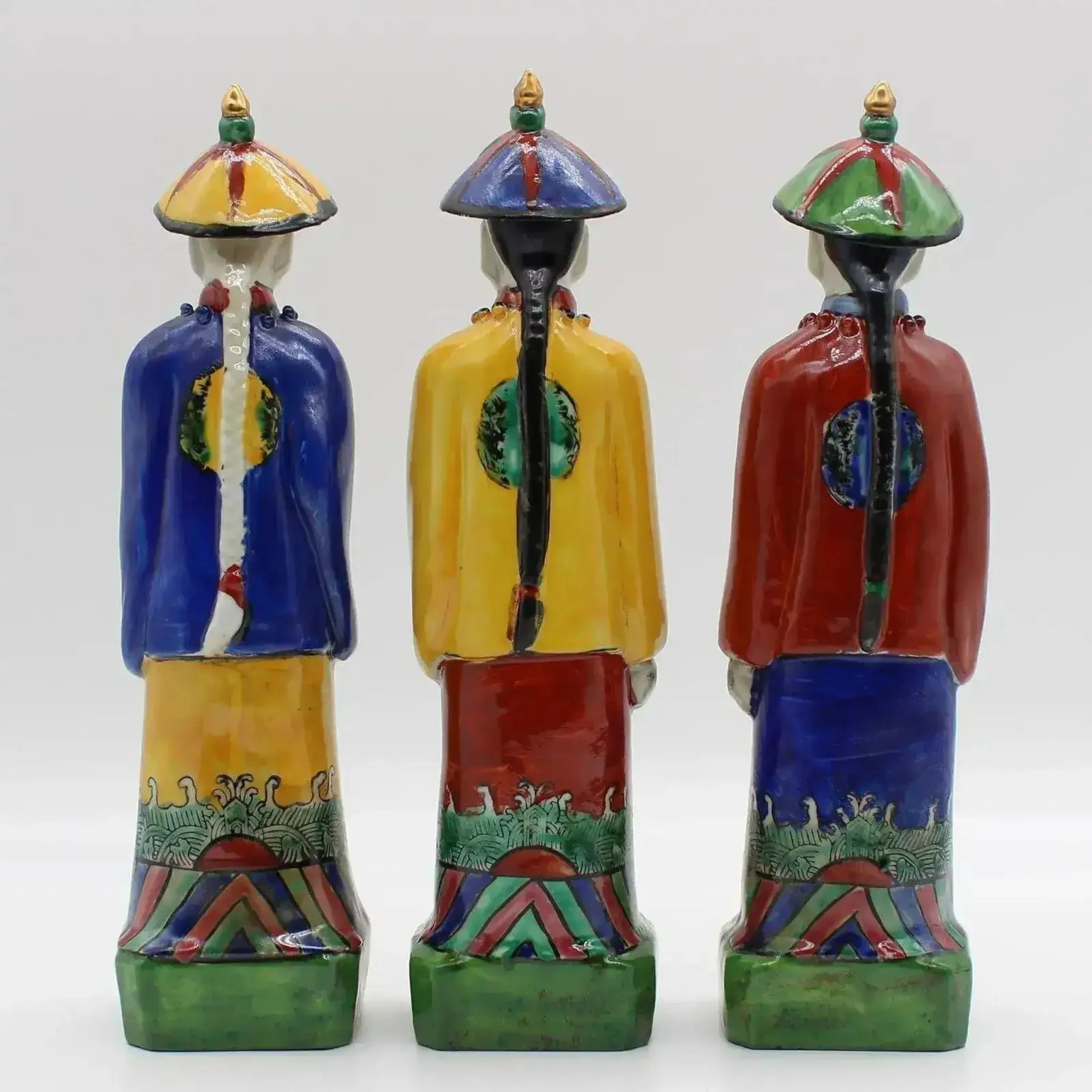 Qing Dynasty Emperor Hand Painted Figurine - Image 7