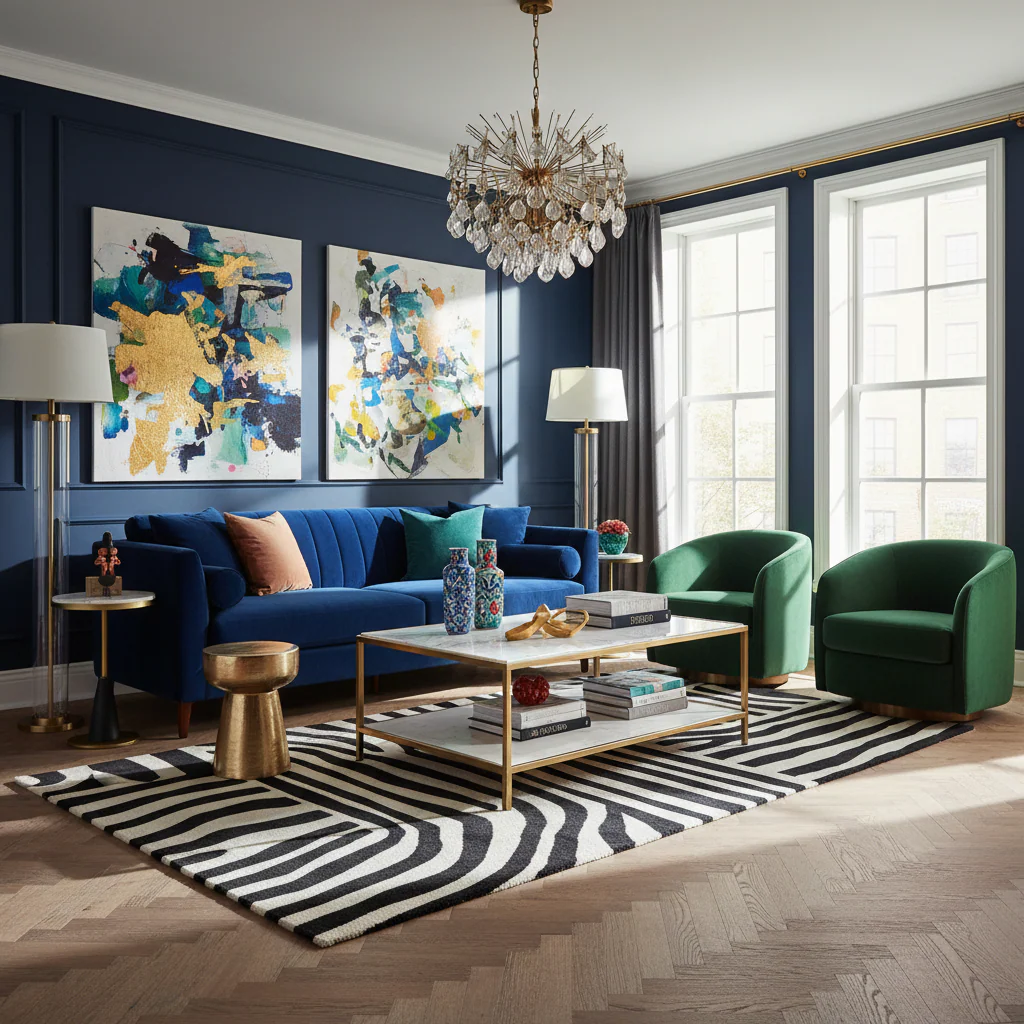 Radiant Burst Hand Tufted Wool Rug - Image 3