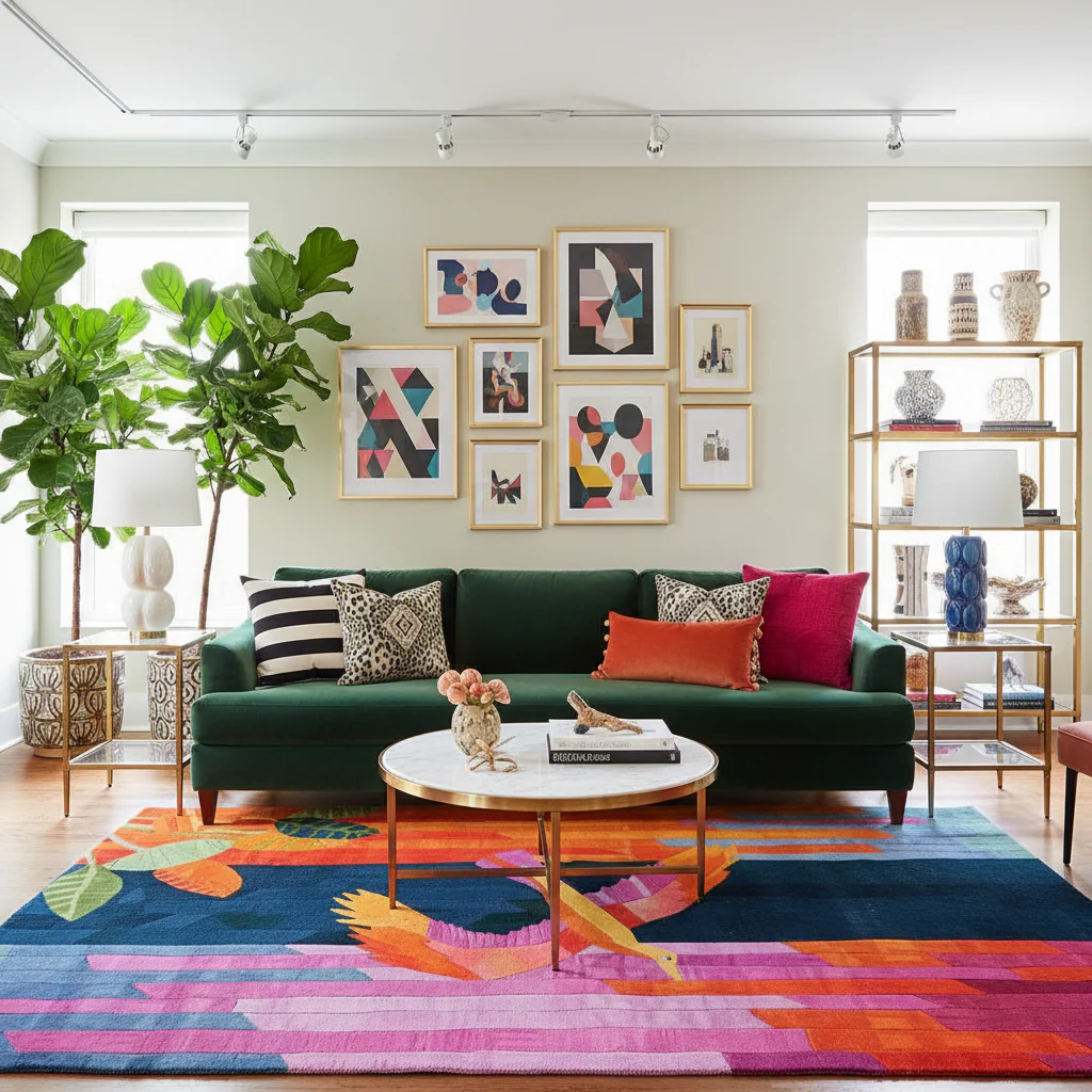 Radiant Wing Hand Tufted Wool Rug - Image 2