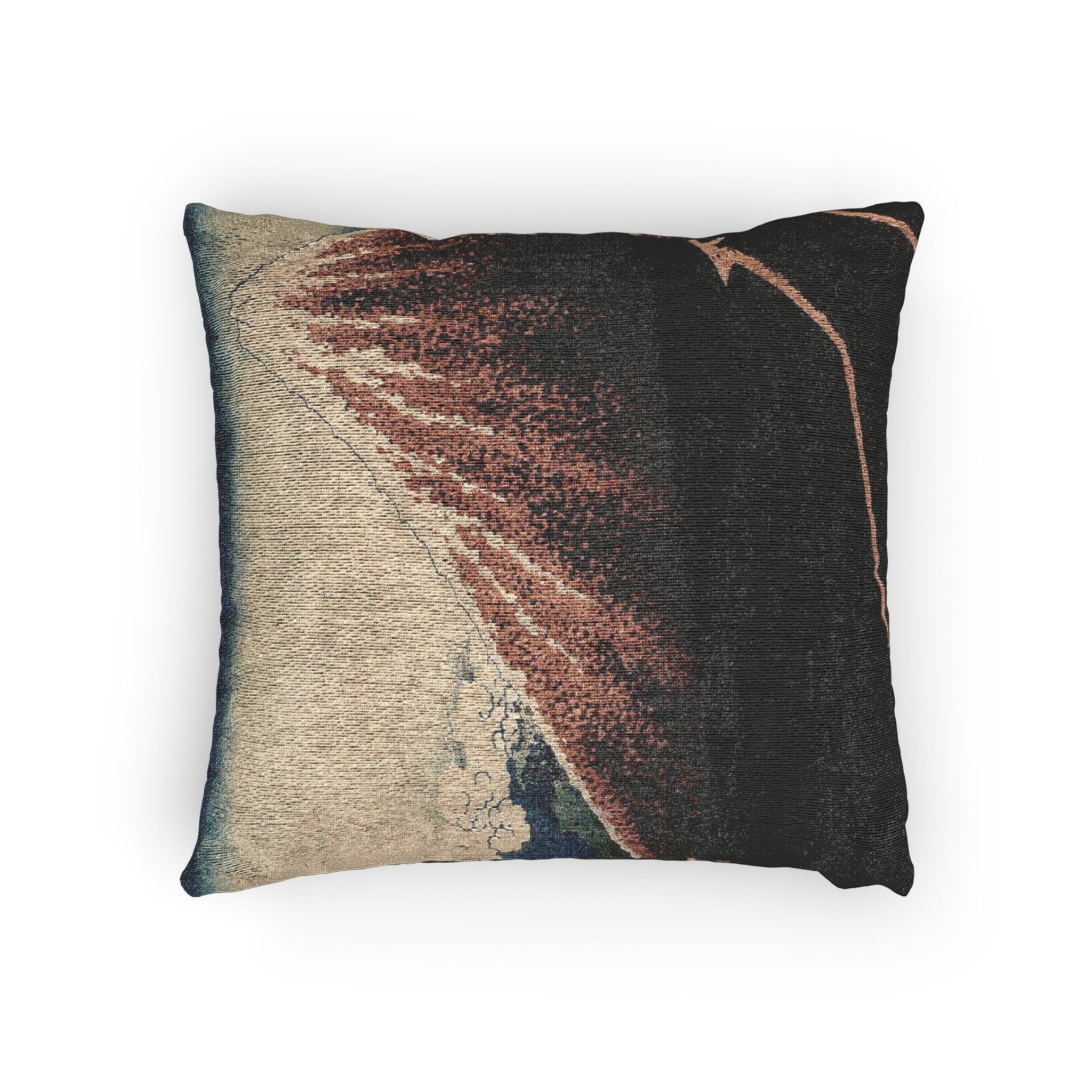 rain-below-the-mountain-36-views-katsushika-hokusai | Woven Pillow - Image 4