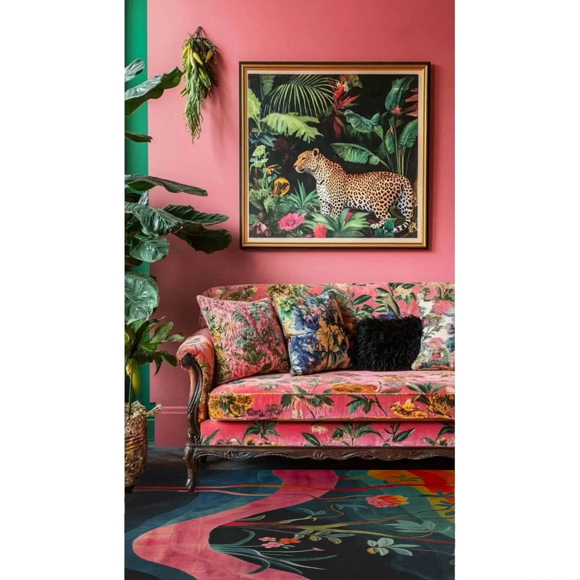 Rainbow Garden Nightfall Hand Tufted Rug - Image 4