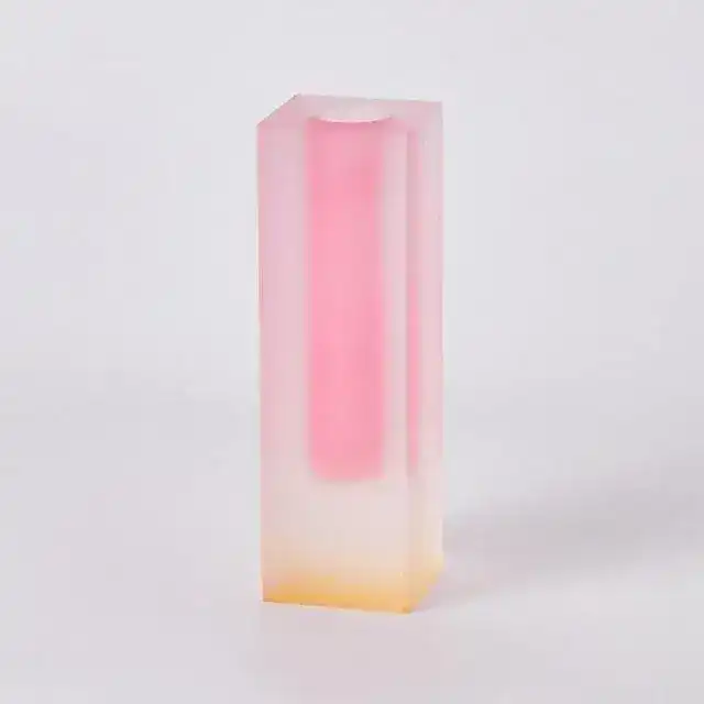 Rainbow Pillar Glass Bud Vase - Image 9