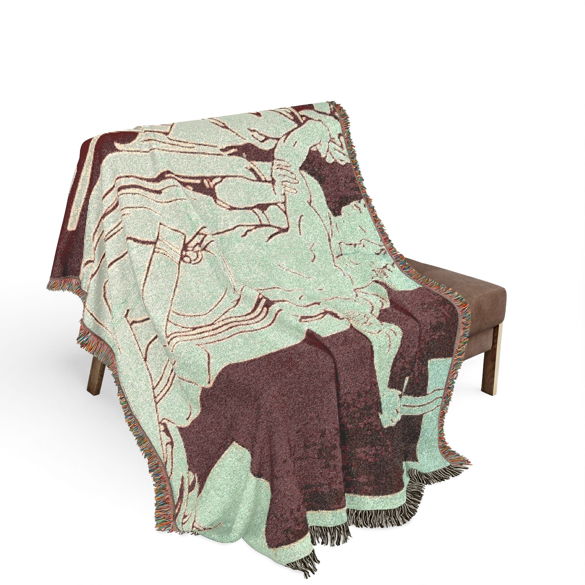 red-cross-our-day-1917-j-s-sargent-wwi | Woven Tapestry Blanket - Image 3