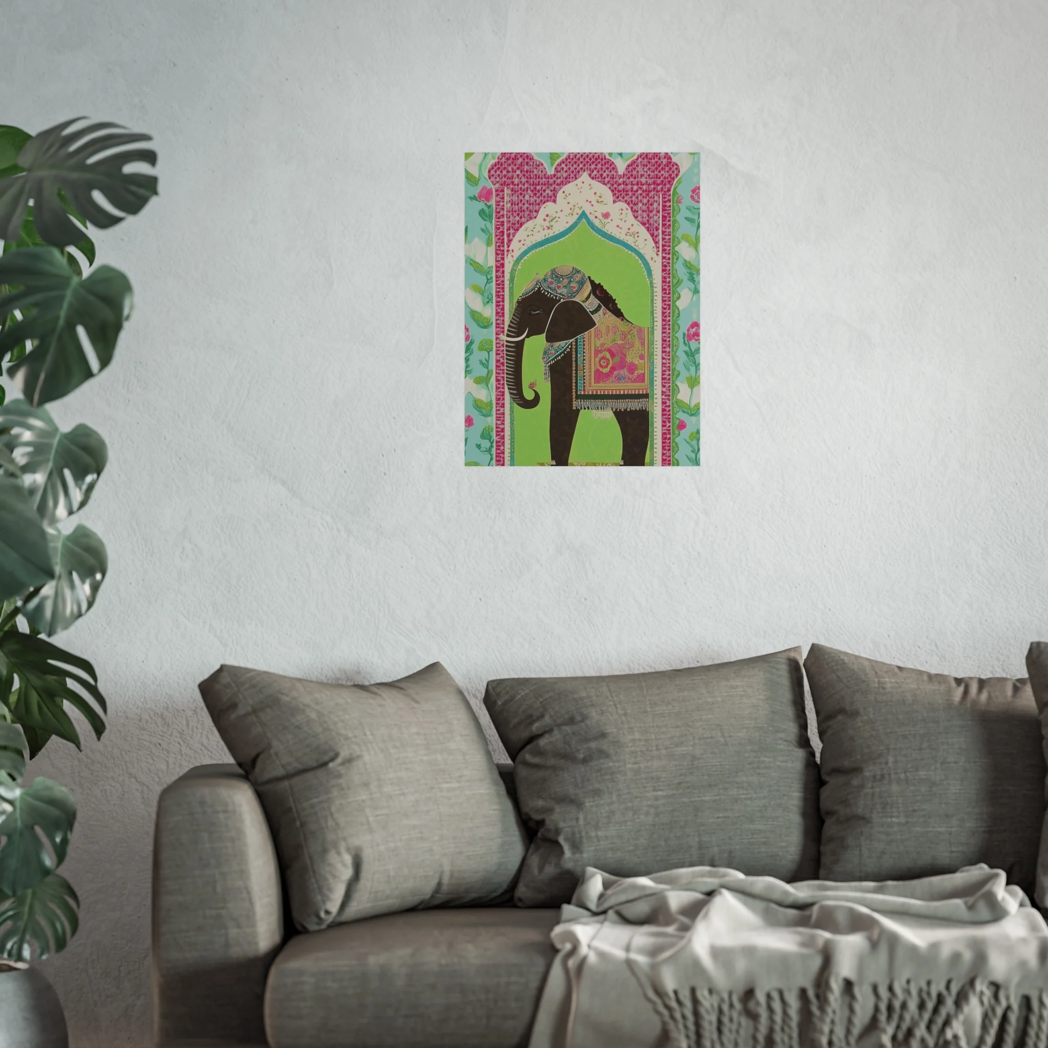 Regal Elephant Garden Fine Art Poster - Image 35