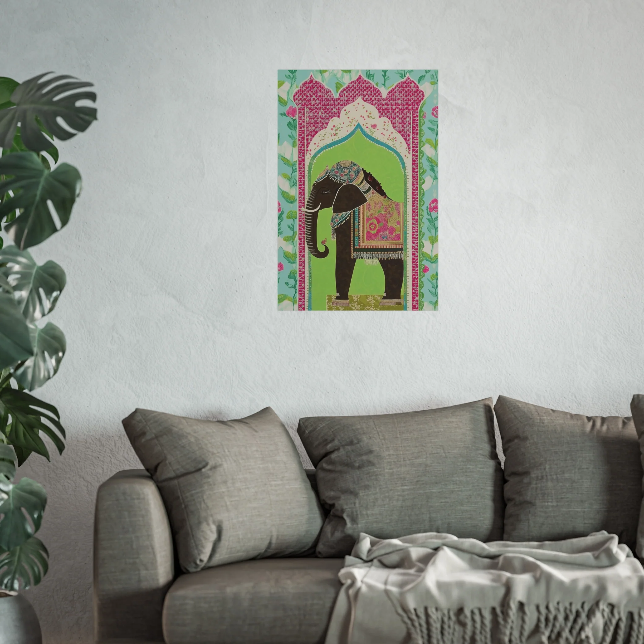 Regal Elephant Garden Fine Art Poster - Image 37