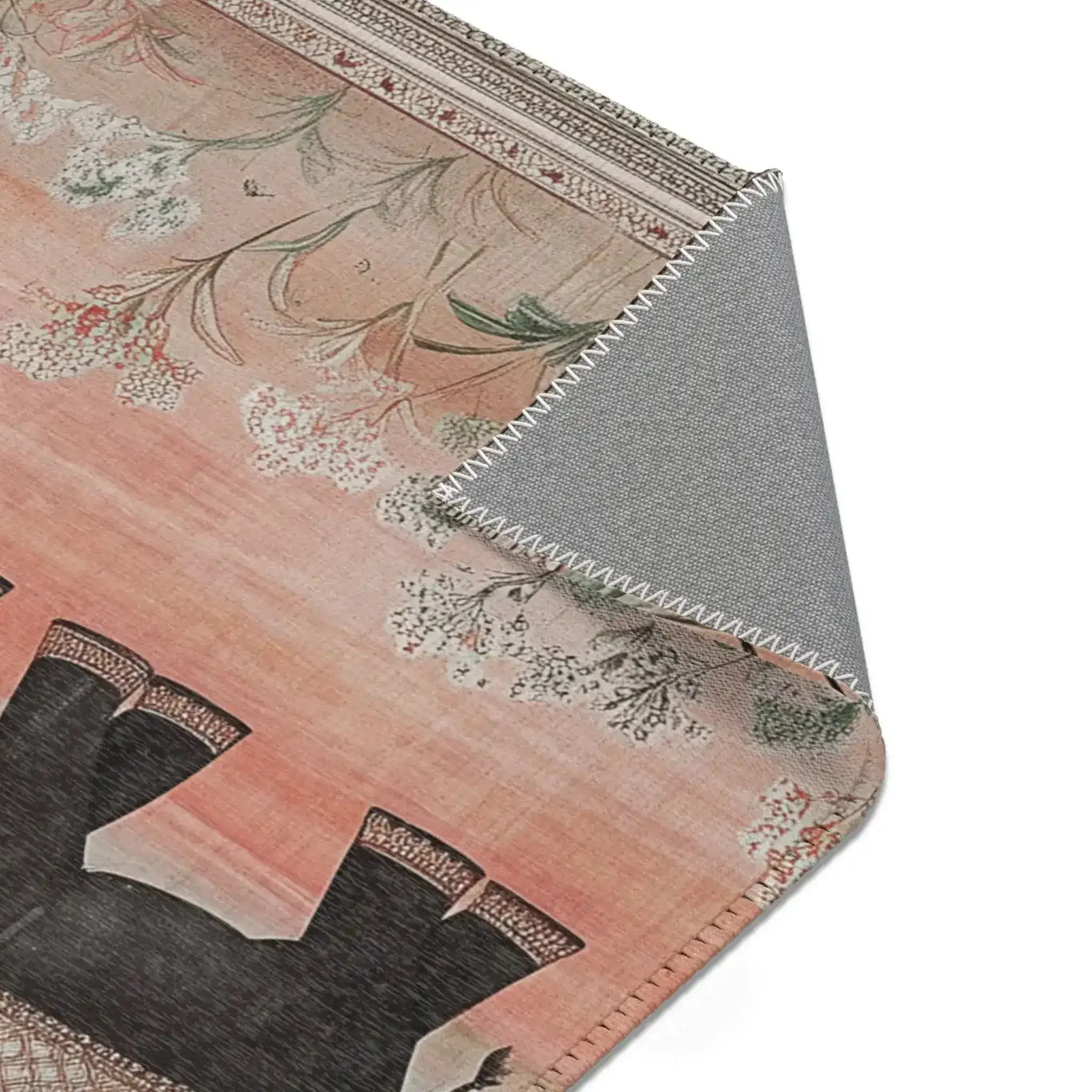 Regal Elephant Procession Accent Rug - Image 5