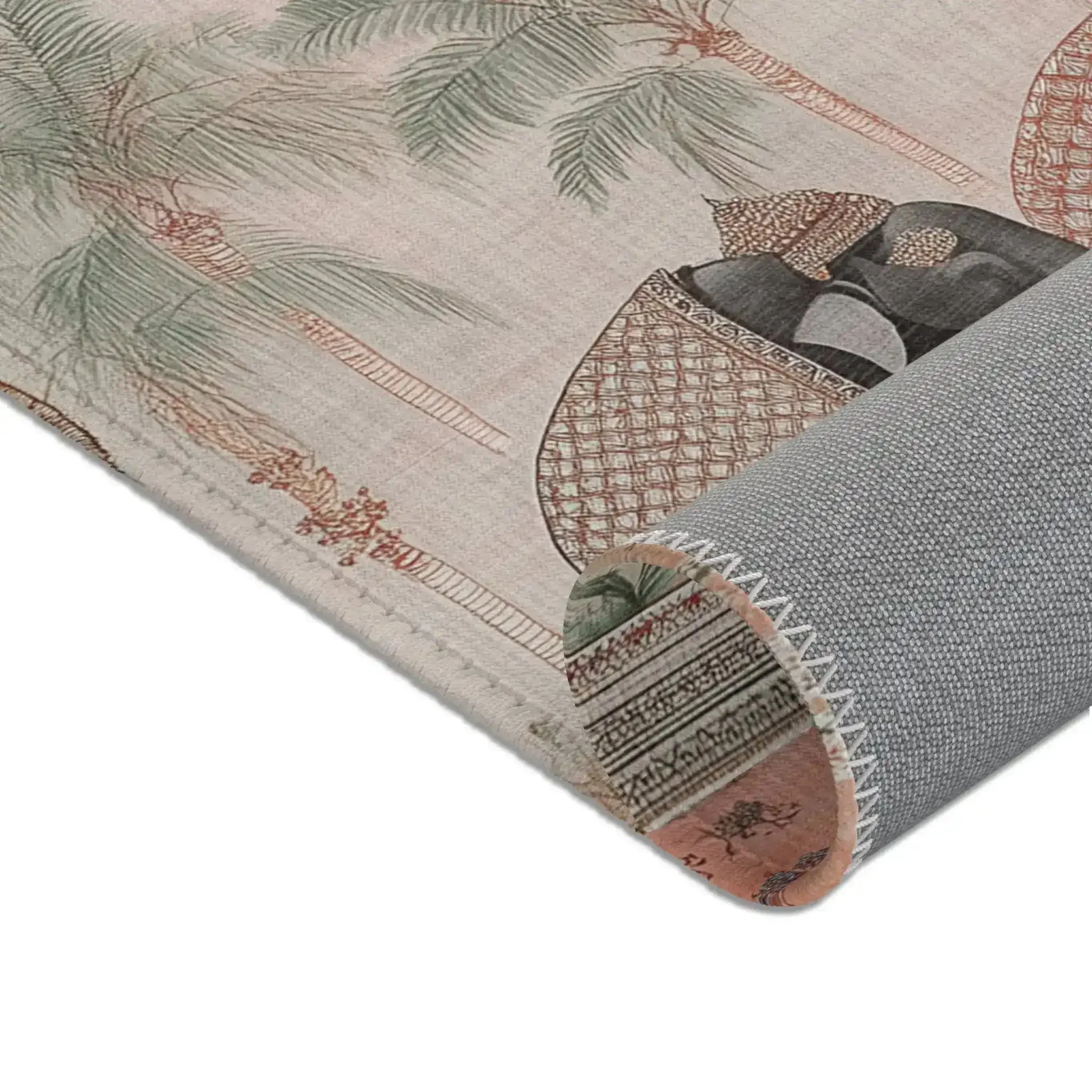 Regal Elephant Procession Accent Rug - Image 7