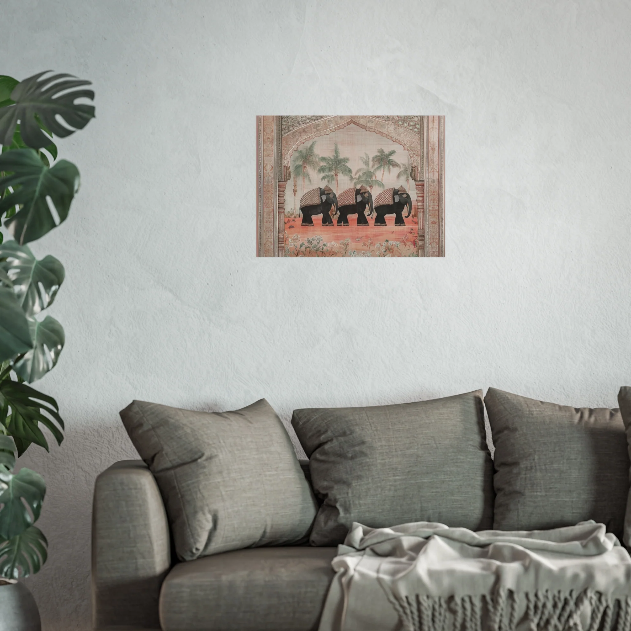 Regal Elephant Procession Fine Art Poster - Image 25