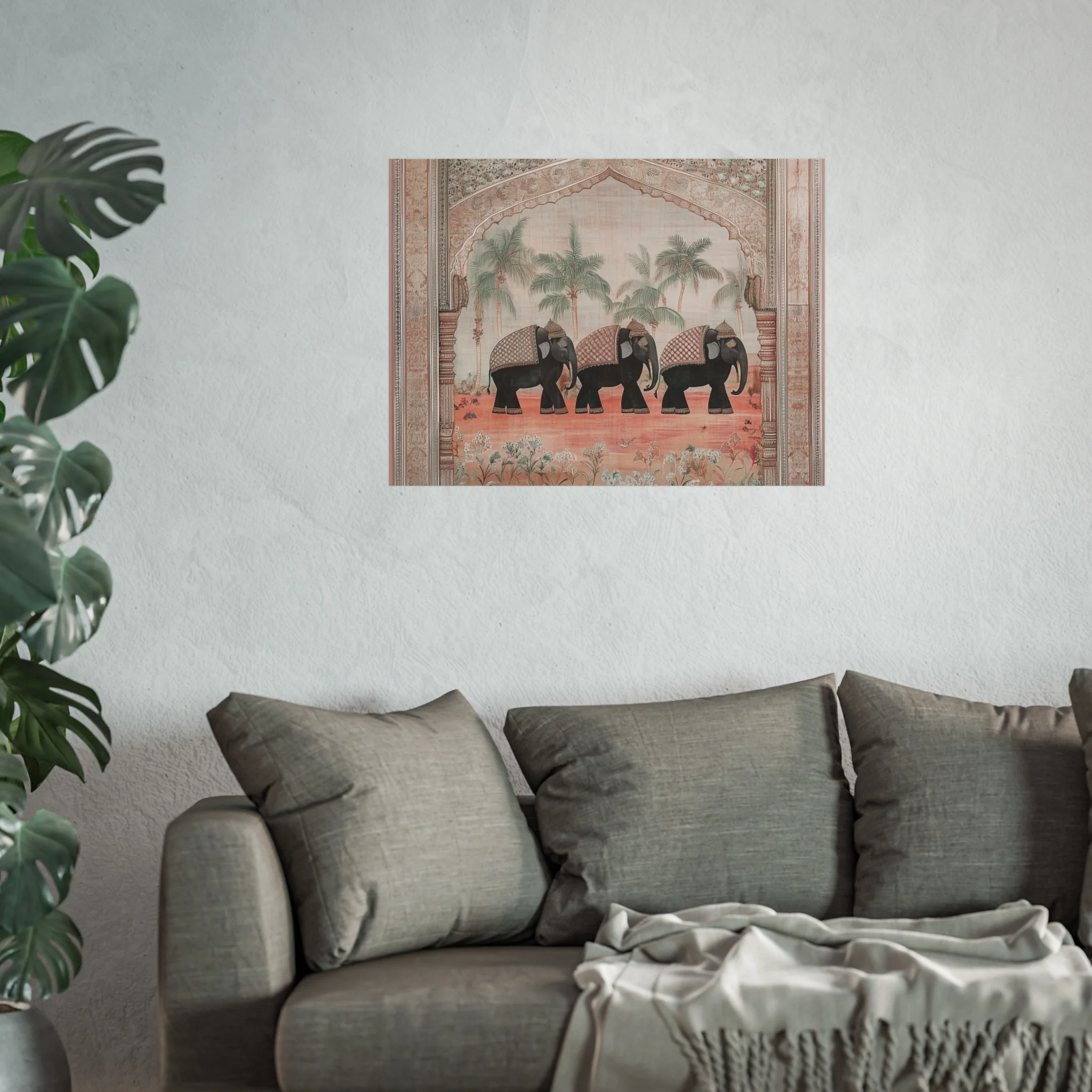 Regal Elephant Procession Fine Art Poster - Image 27