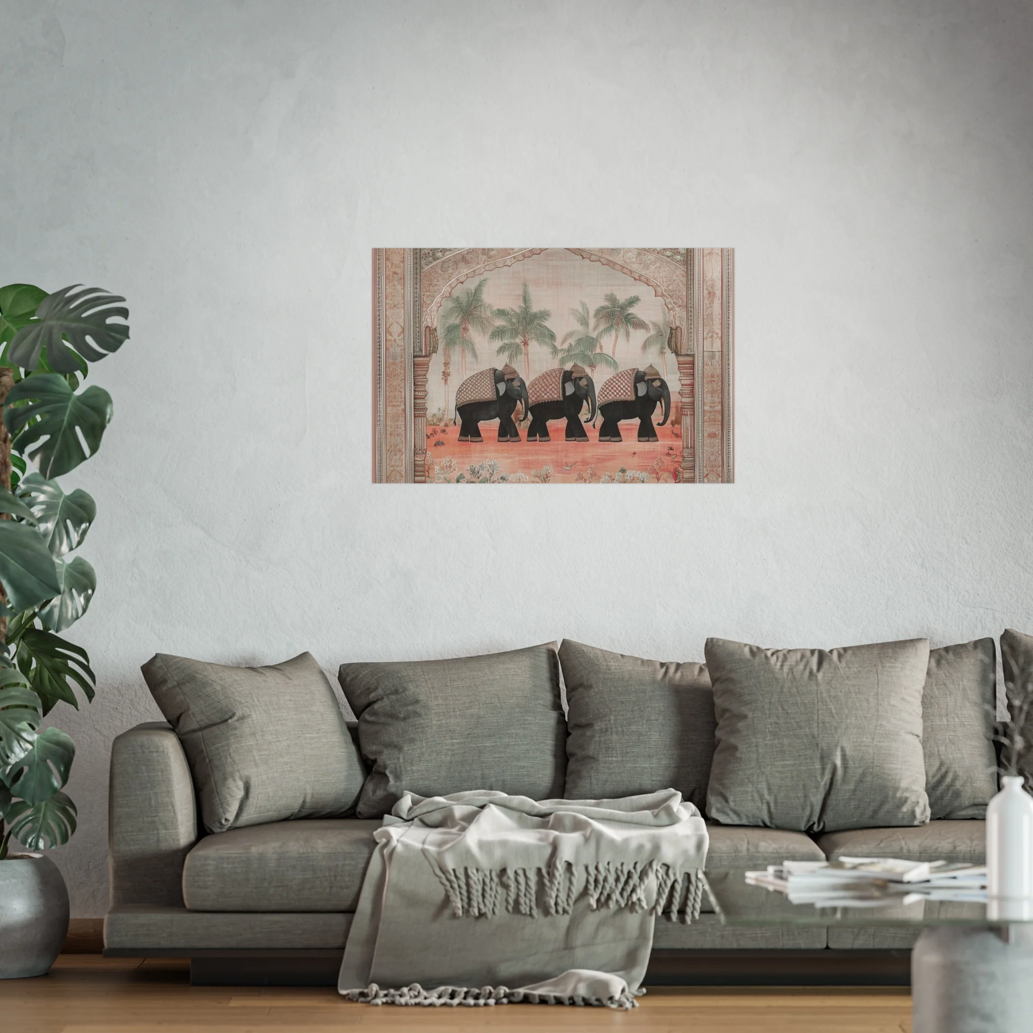 Regal Elephant Procession Fine Art Poster - Image 45