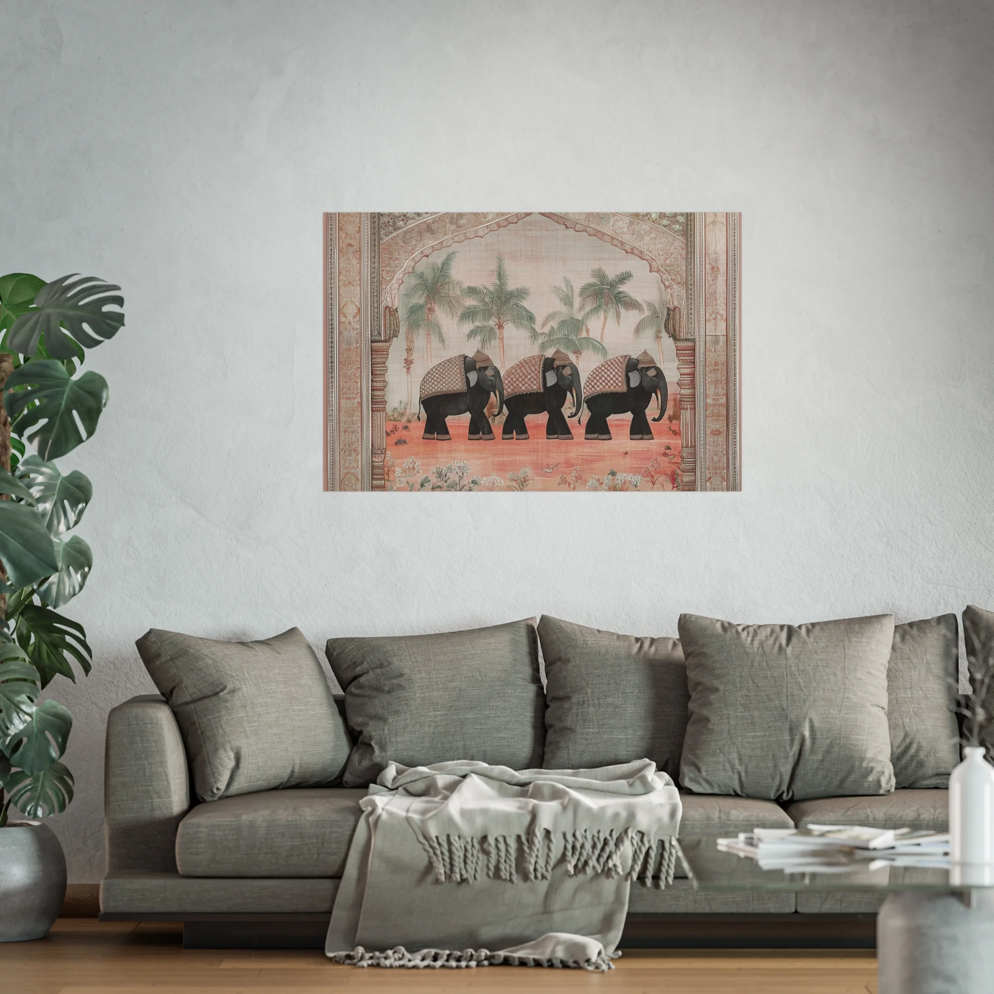 Regal Elephant Procession Fine Art Poster - Image 47