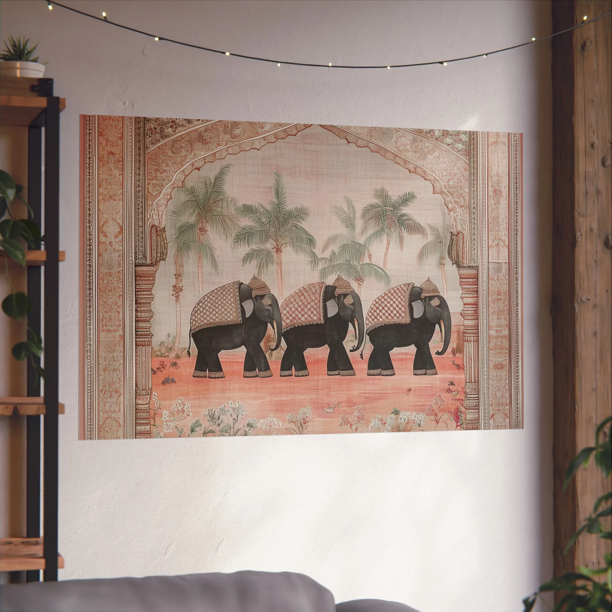 Regal Elephant Procession Fine Art Poster - Image 48