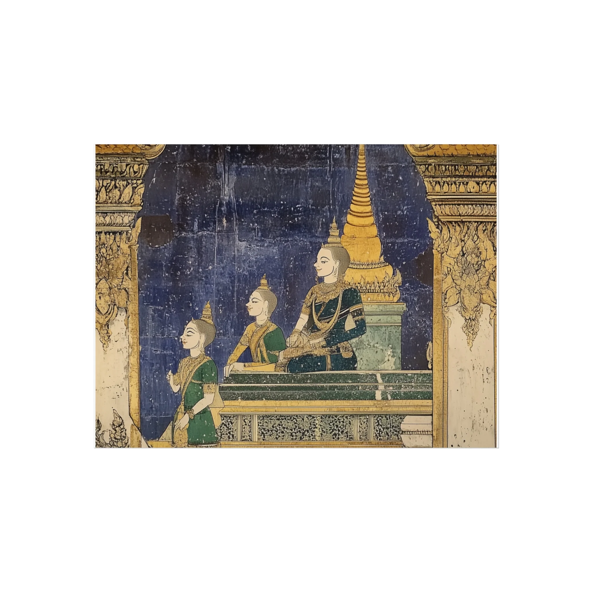 Regal Thai Mural Fine Art Poster - Image 6