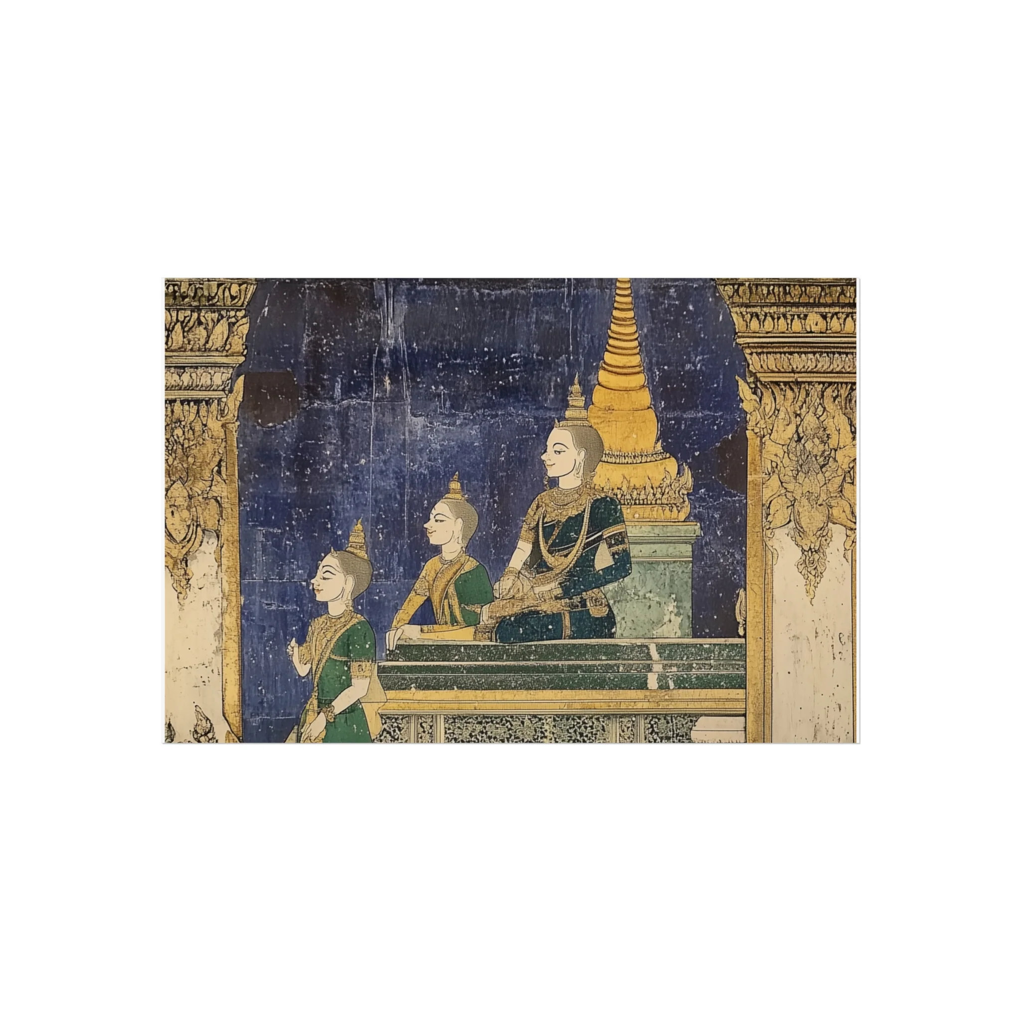 Regal Thai Mural Fine Art Poster - Image 7