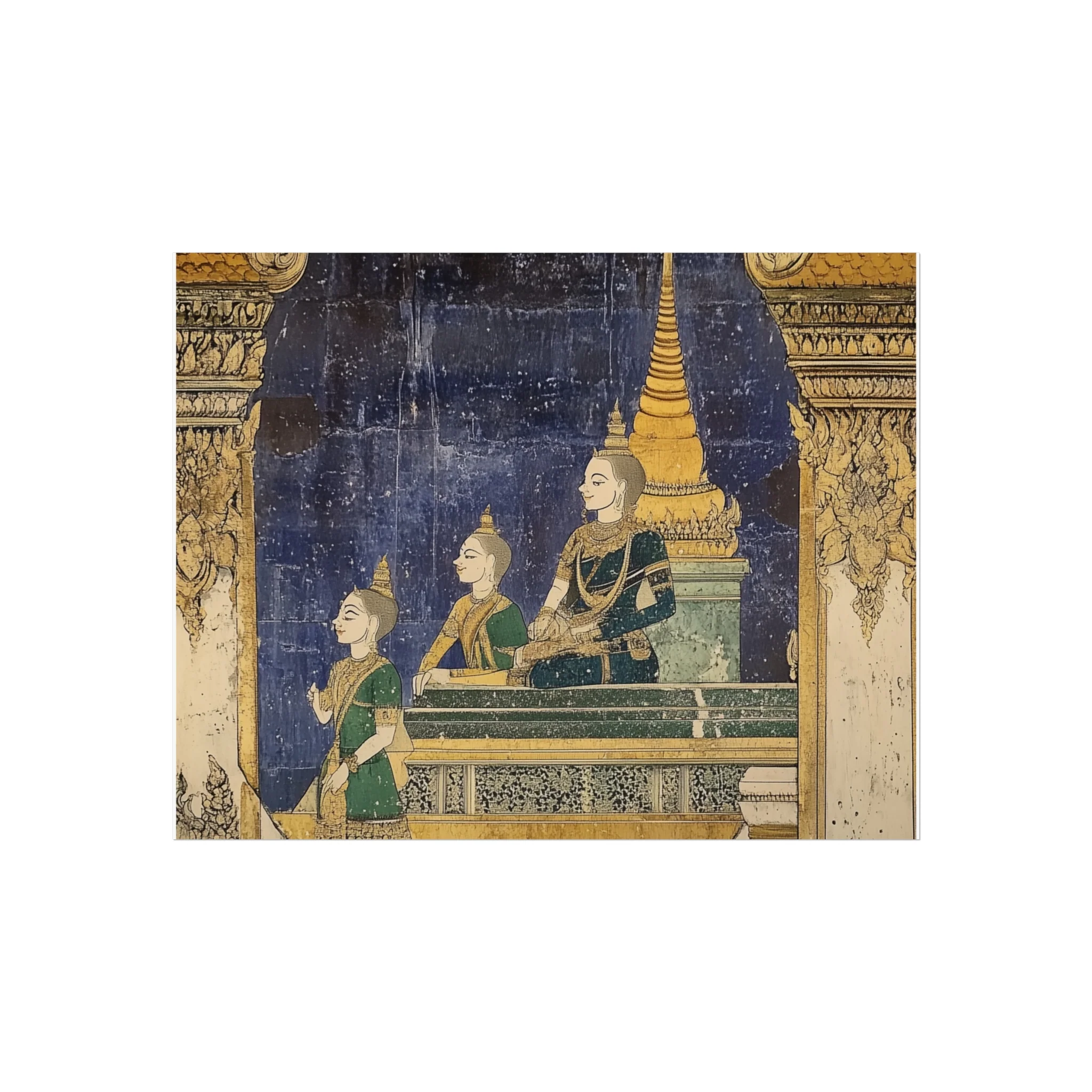 Regal Thai Mural Fine Art Poster - Image 8