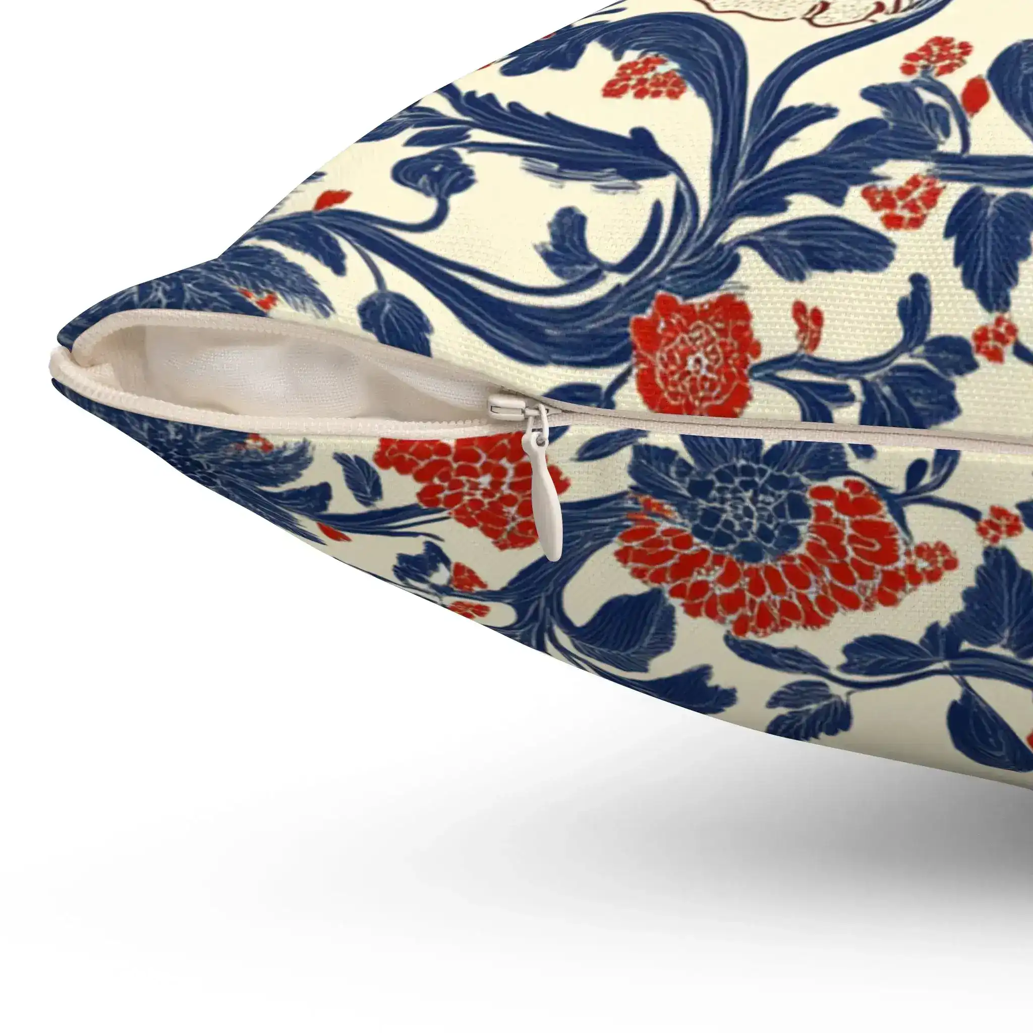 Regal Tiger Floral Throw Pillow - Image 6