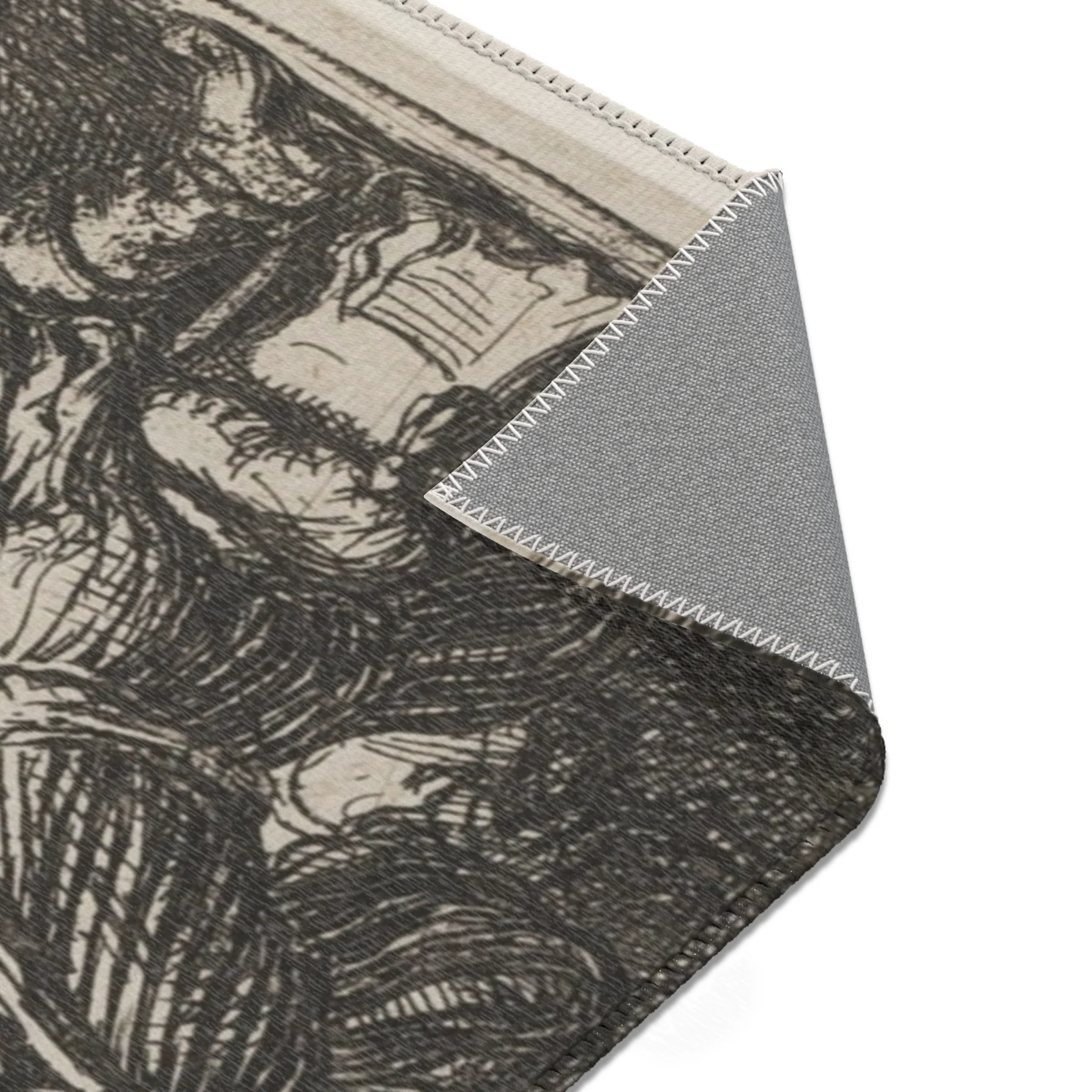Rembrandt van Rijn - Christ Driving the Money Changers from the Temple | Area Rug - Image 11