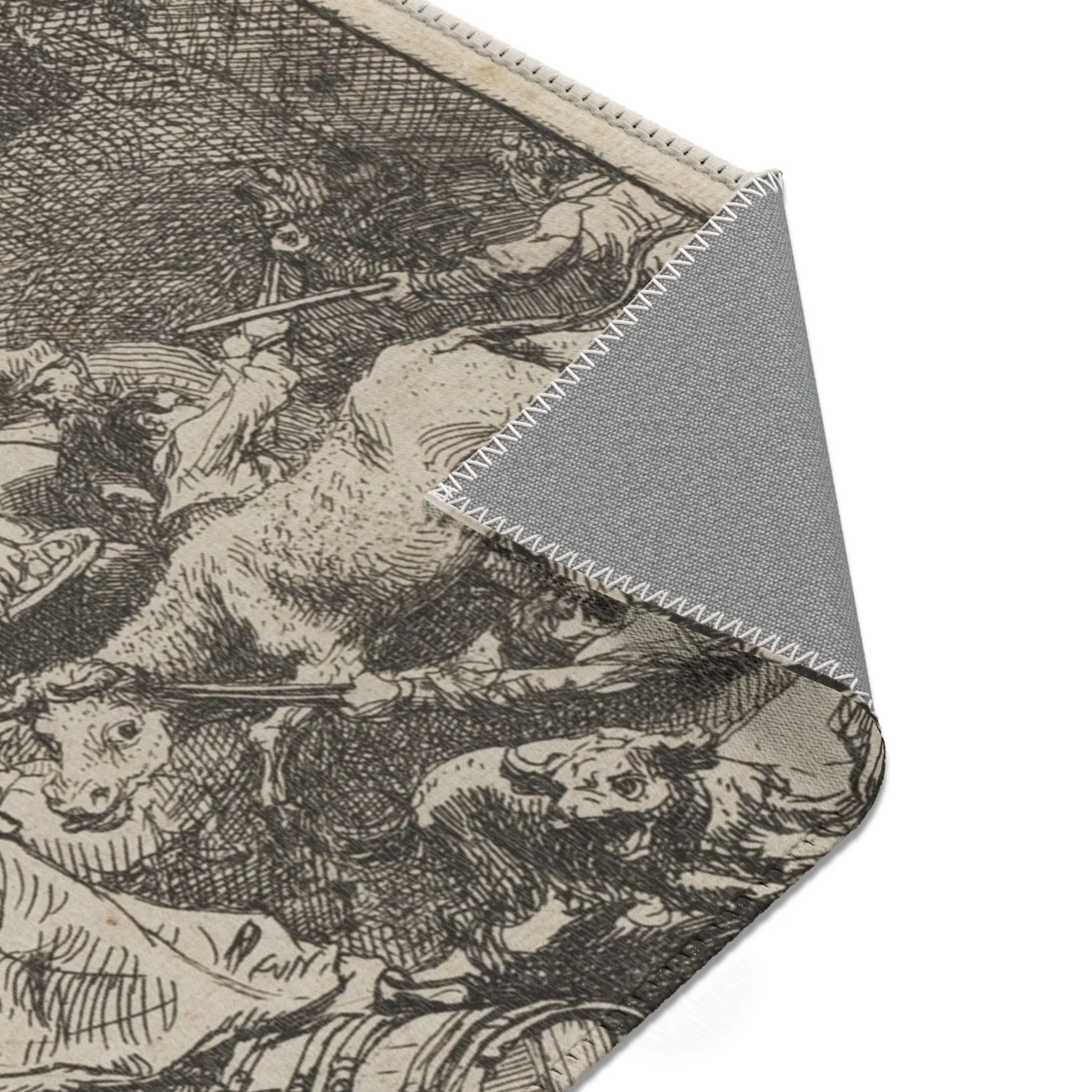 Rembrandt van Rijn - Christ Driving the Money Changers from the Temple | Area Rug - Image 15