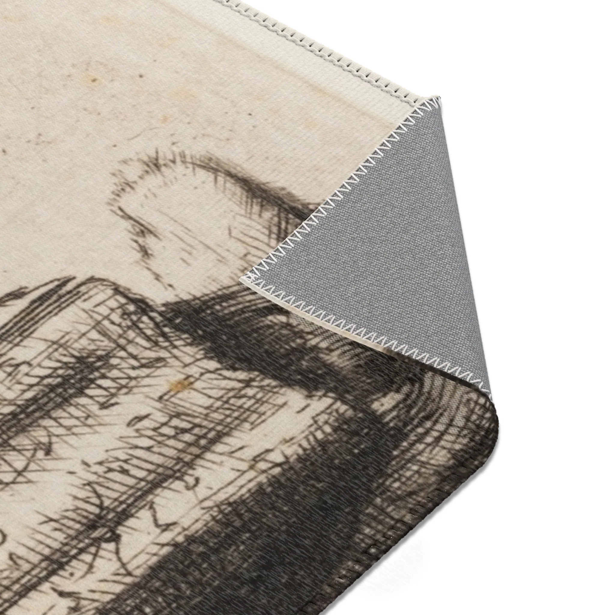 Rembrandt van Rijn - Jews in the Synagogue | Area Rug - Image 11