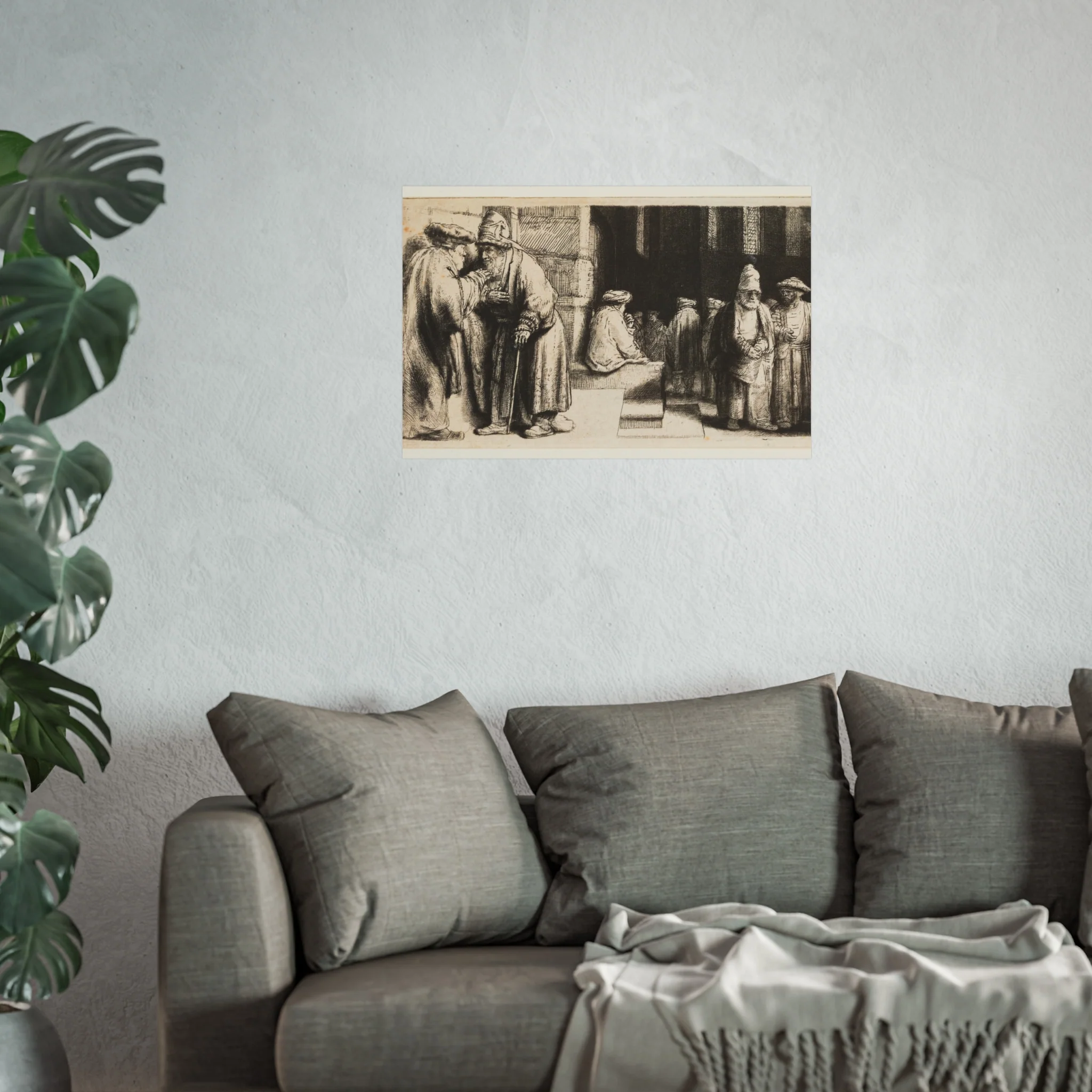 Rembrandt van Rijn - Jews in the Synagogue | Fine Art Poster - Image 11