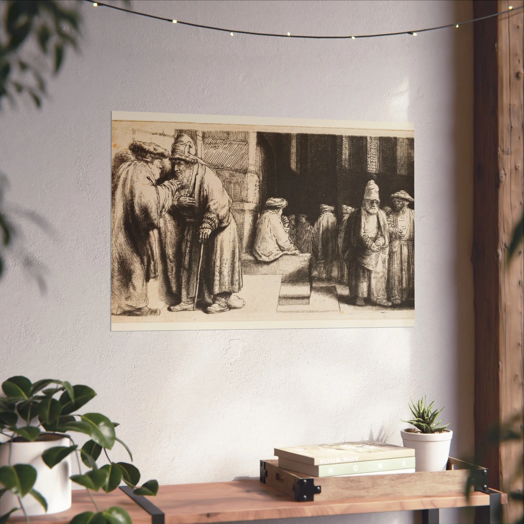 Rembrandt van Rijn - Jews in the Synagogue | Fine Art Poster - Image 12