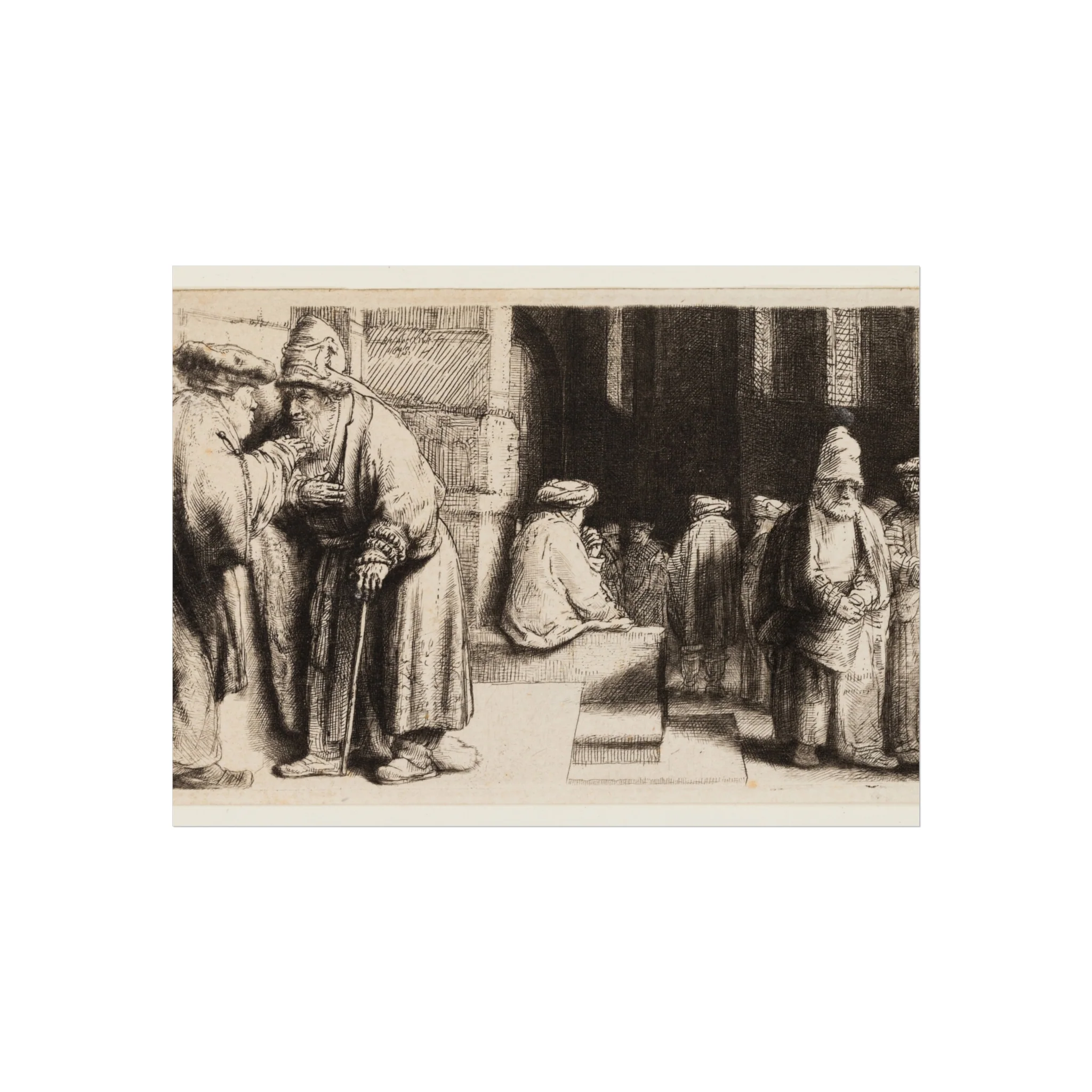 Rembrandt van Rijn - Jews in the Synagogue | Fine Art Poster - Image 3