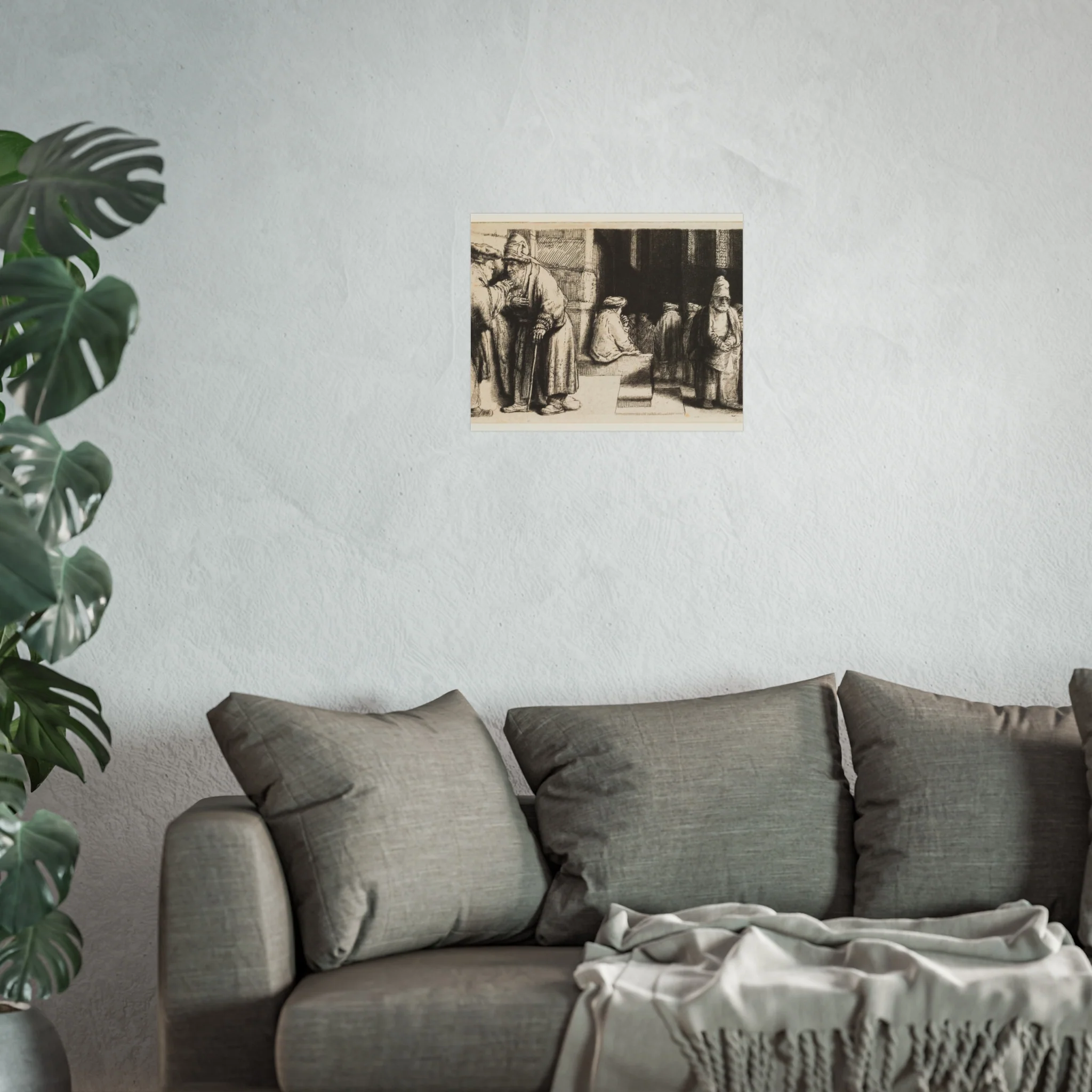 Rembrandt van Rijn - Jews in the Synagogue | Fine Art Poster - Image 7