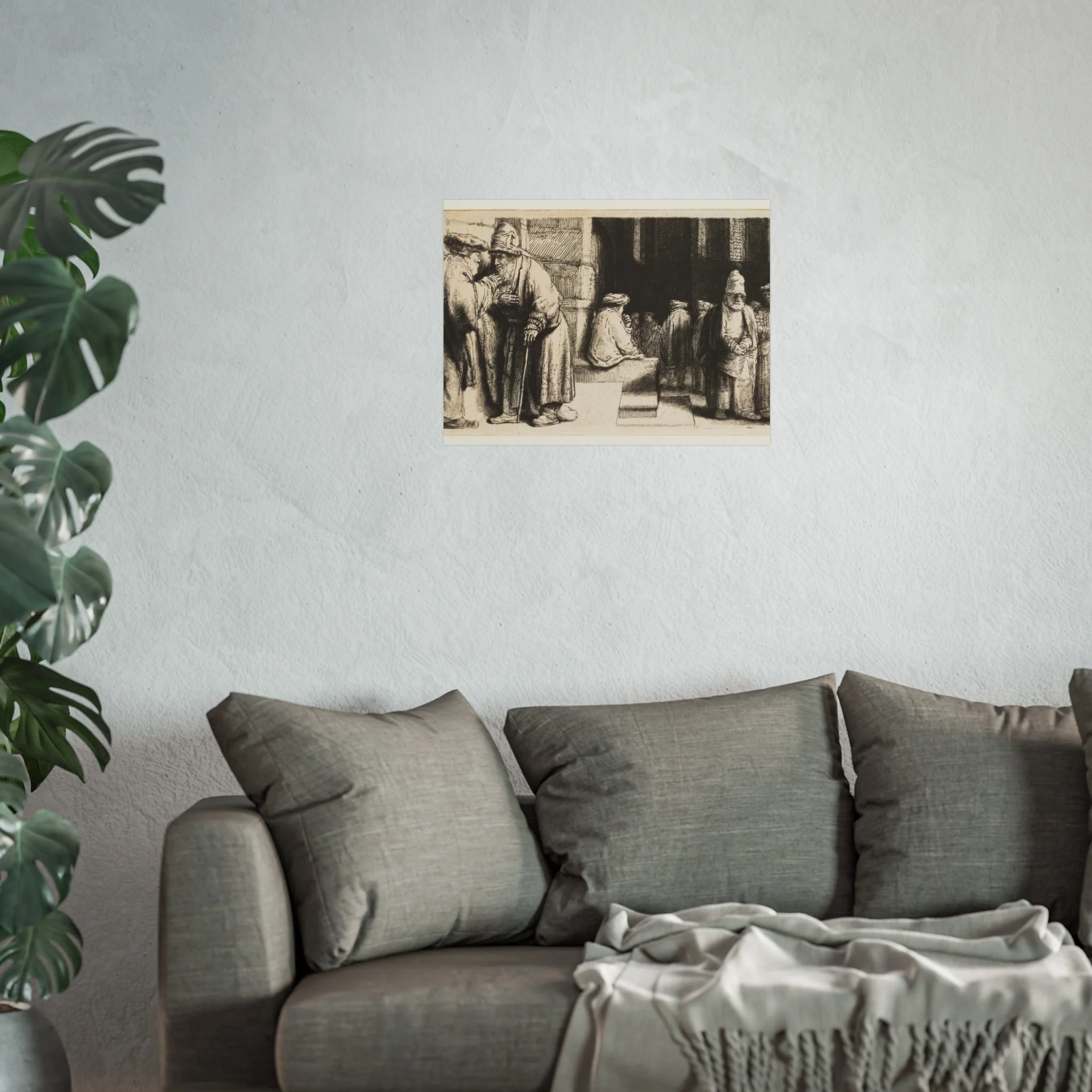 Rembrandt van Rijn - Jews in the Synagogue | Fine Art Poster - Image 9