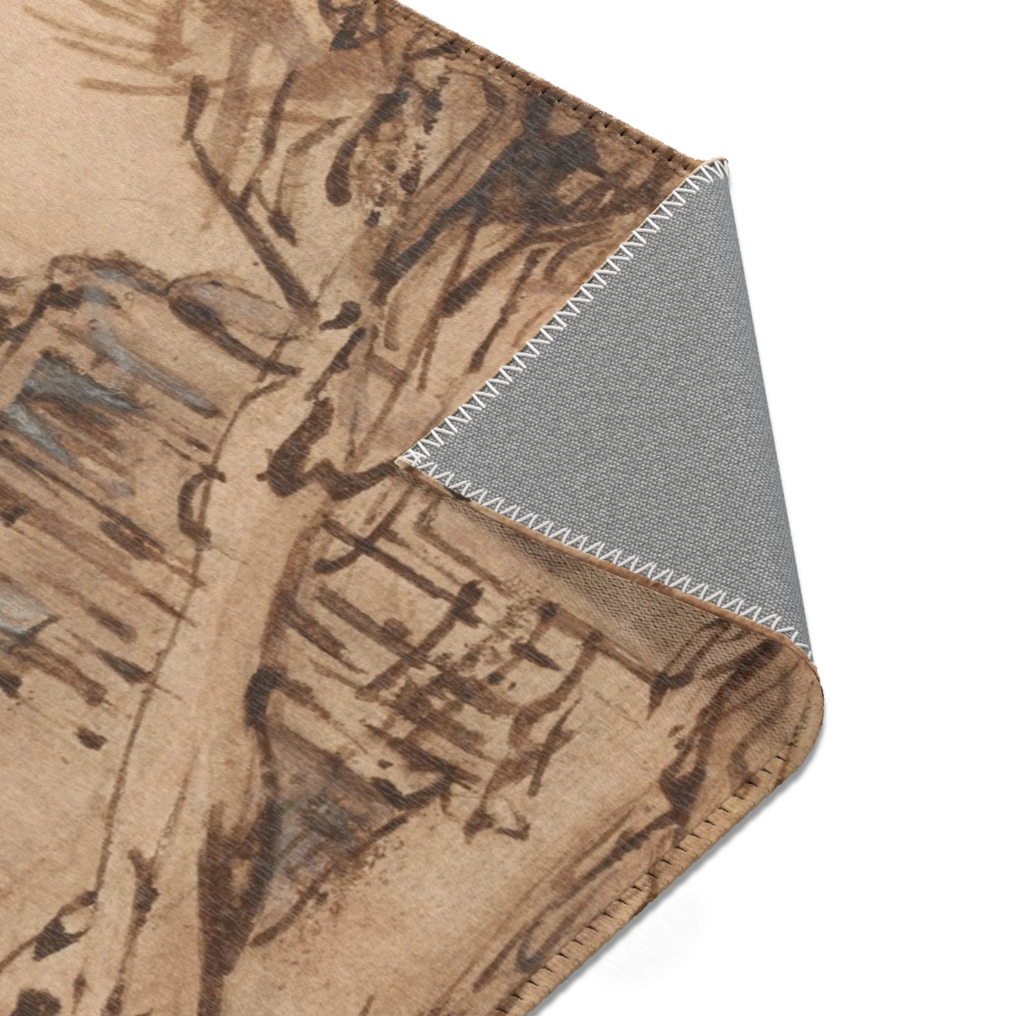 Rembrandt van Rijn - Kostverloren Castle in Decay | Area Rug - Image 15