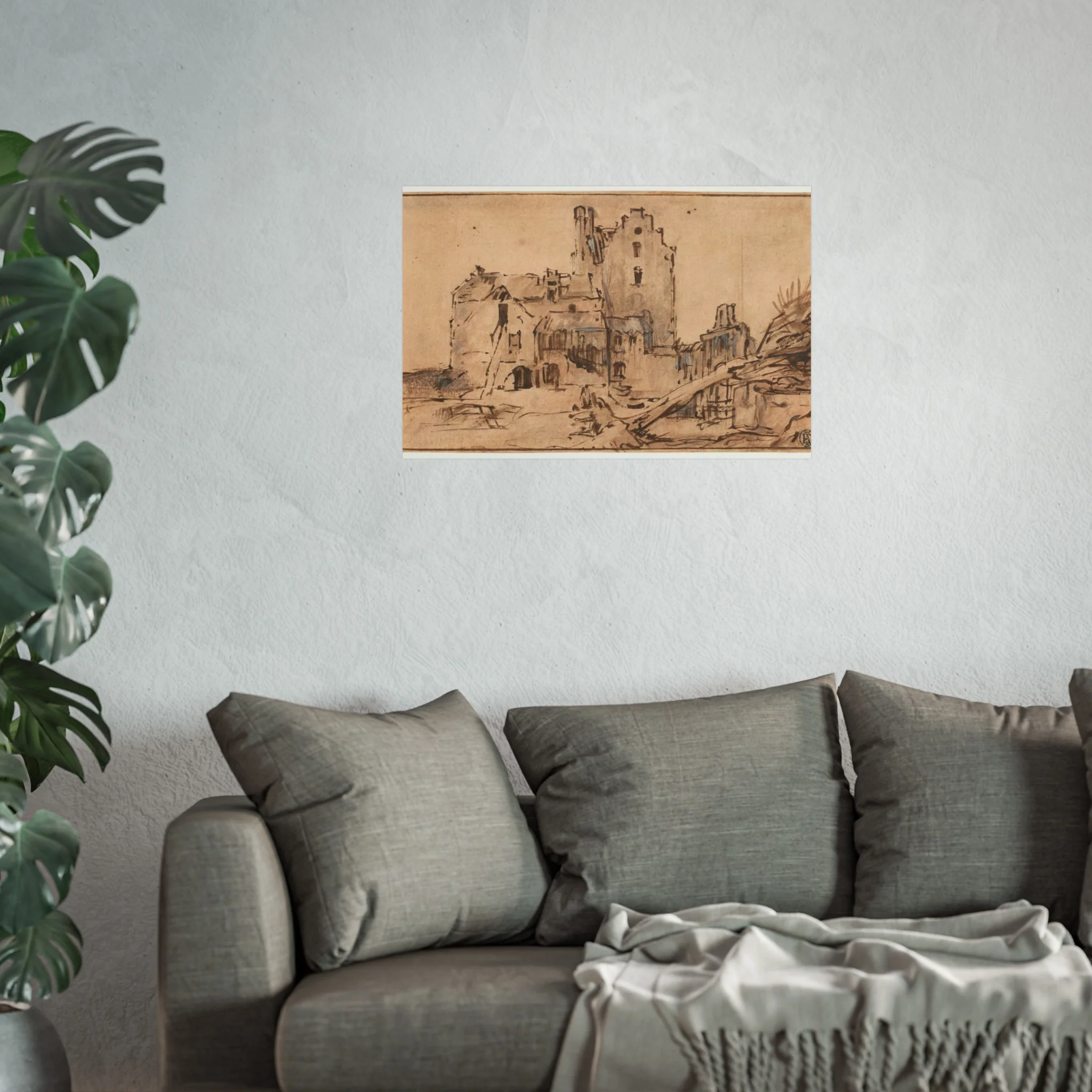 Rembrandt van Rijn - Kostverloren Castle in Decay | Fine Art Poster - Image 11