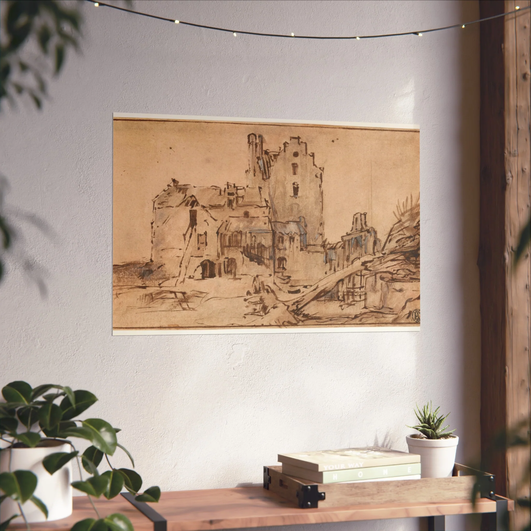 Rembrandt van Rijn - Kostverloren Castle in Decay | Fine Art Poster - Image 12