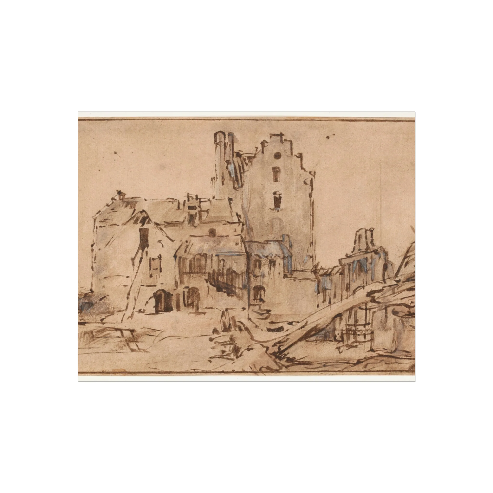 Rembrandt van Rijn - Kostverloren Castle in Decay | Fine Art Poster - Image 2