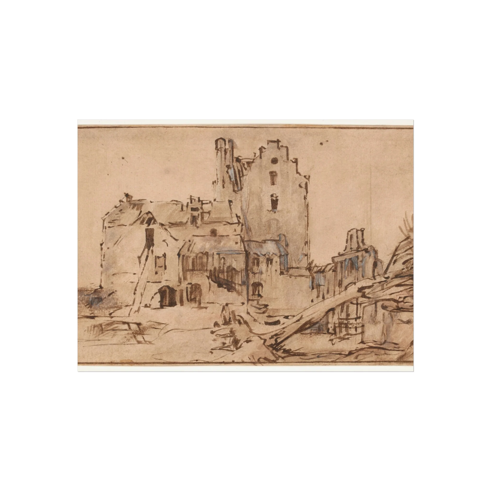 Rembrandt van Rijn - Kostverloren Castle in Decay | Fine Art Poster - Image 3