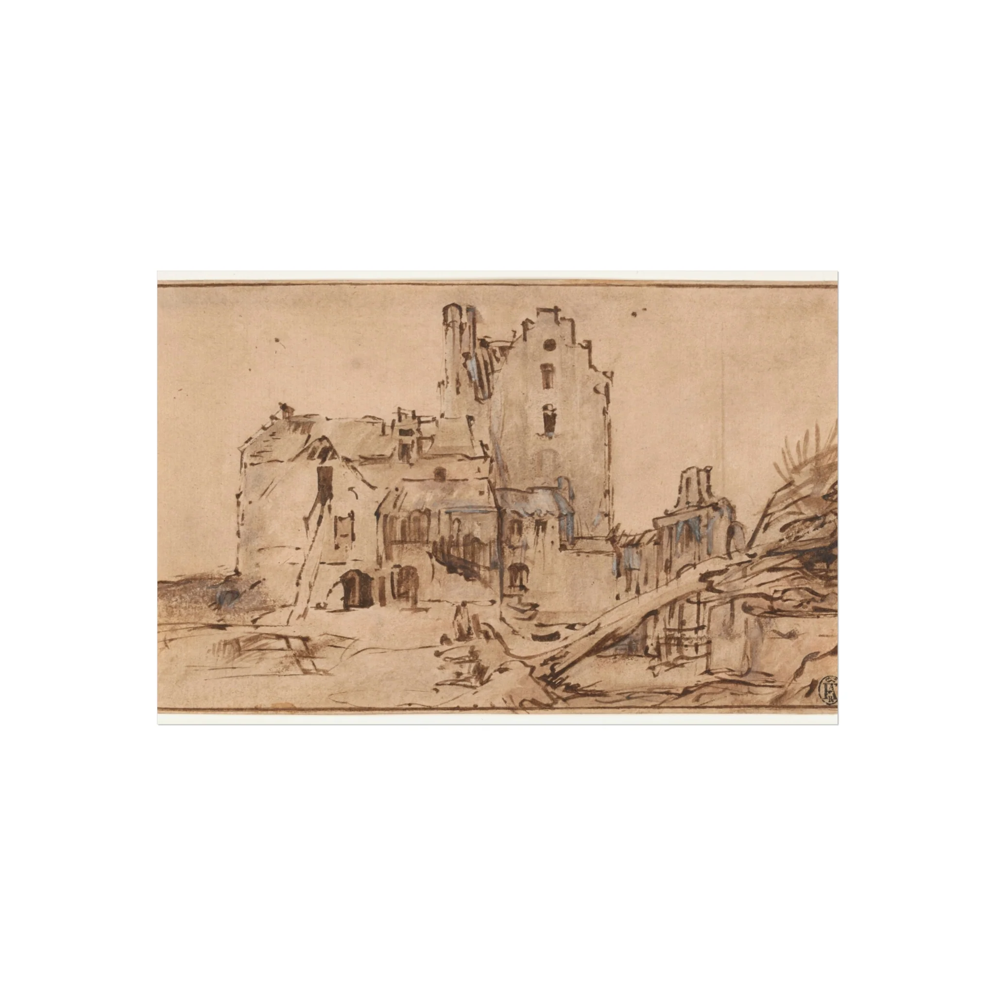 Rembrandt van Rijn - Kostverloren Castle in Decay | Fine Art Poster - Image 4