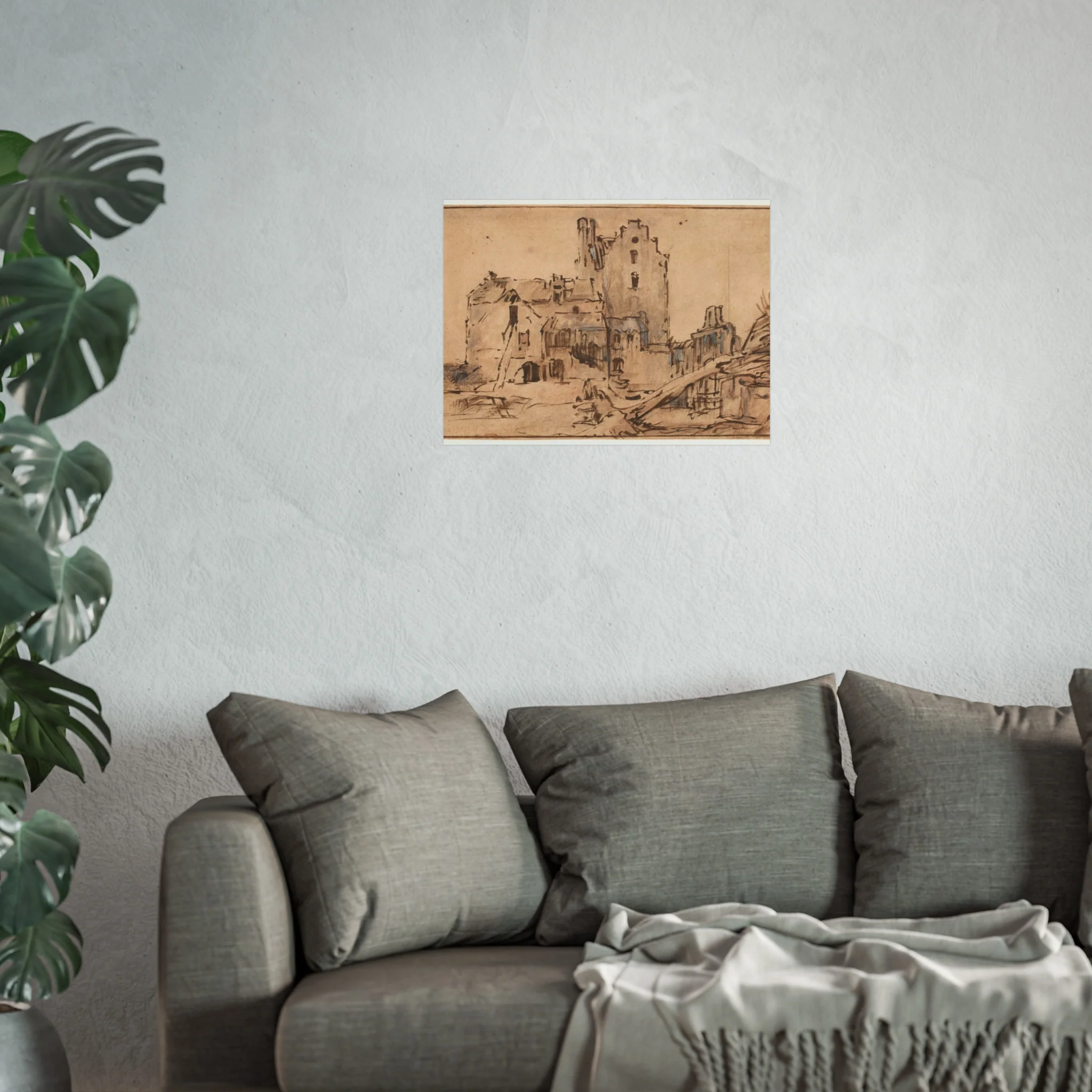 Rembrandt van Rijn - Kostverloren Castle in Decay | Fine Art Poster - Image 9