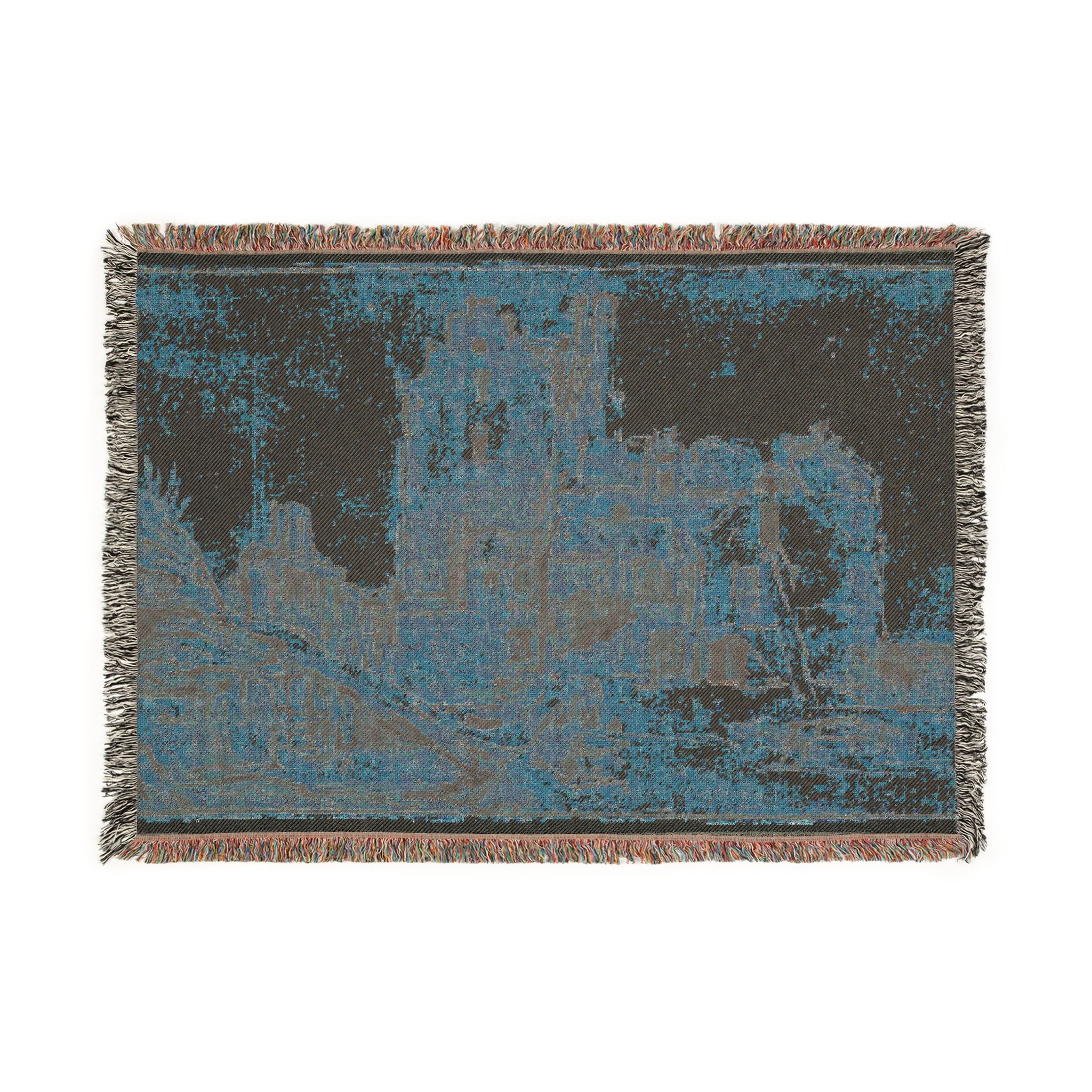 Rembrandt van Rijn - Kostverloren Castle in Decay | Woven Tapestry Blanket - Image 4