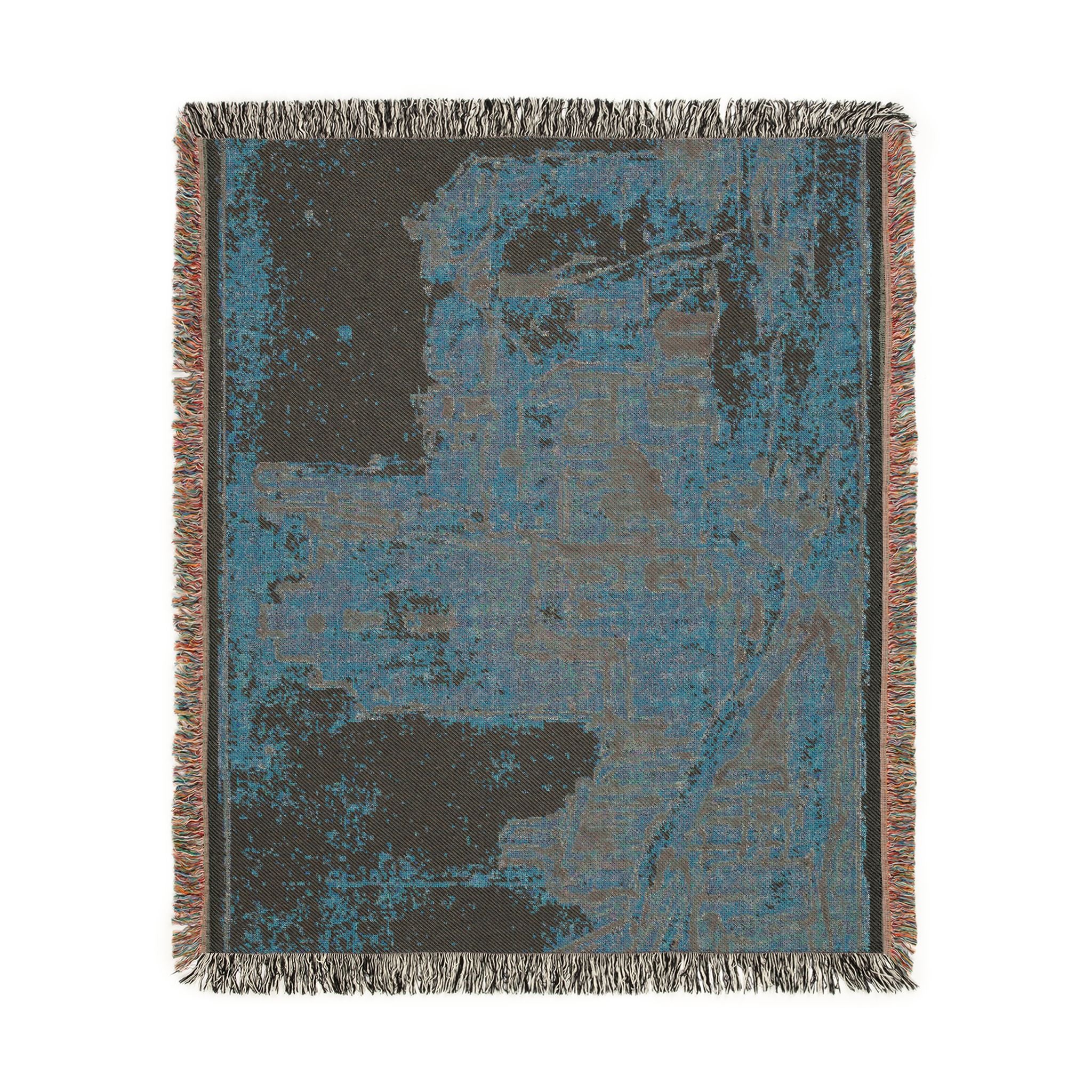 Rembrandt van Rijn - Kostverloren Castle in Decay | Woven Tapestry Blanket - Image 9