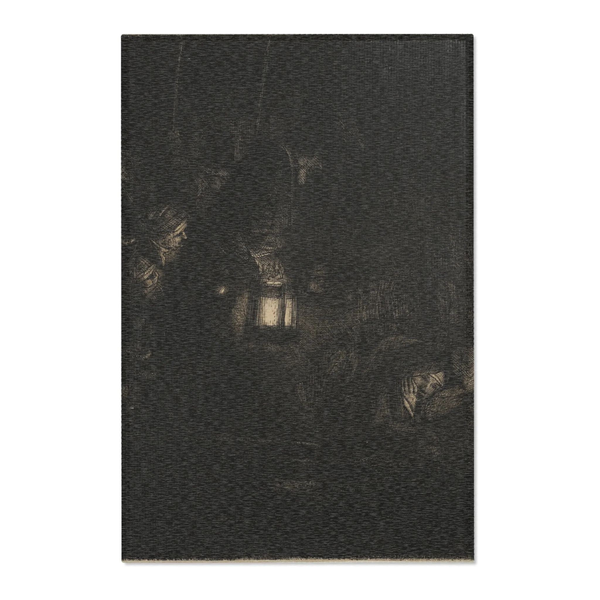 Rembrandt van Rijn - The Adoration of the Shepherds A Night Piece | Area Rug