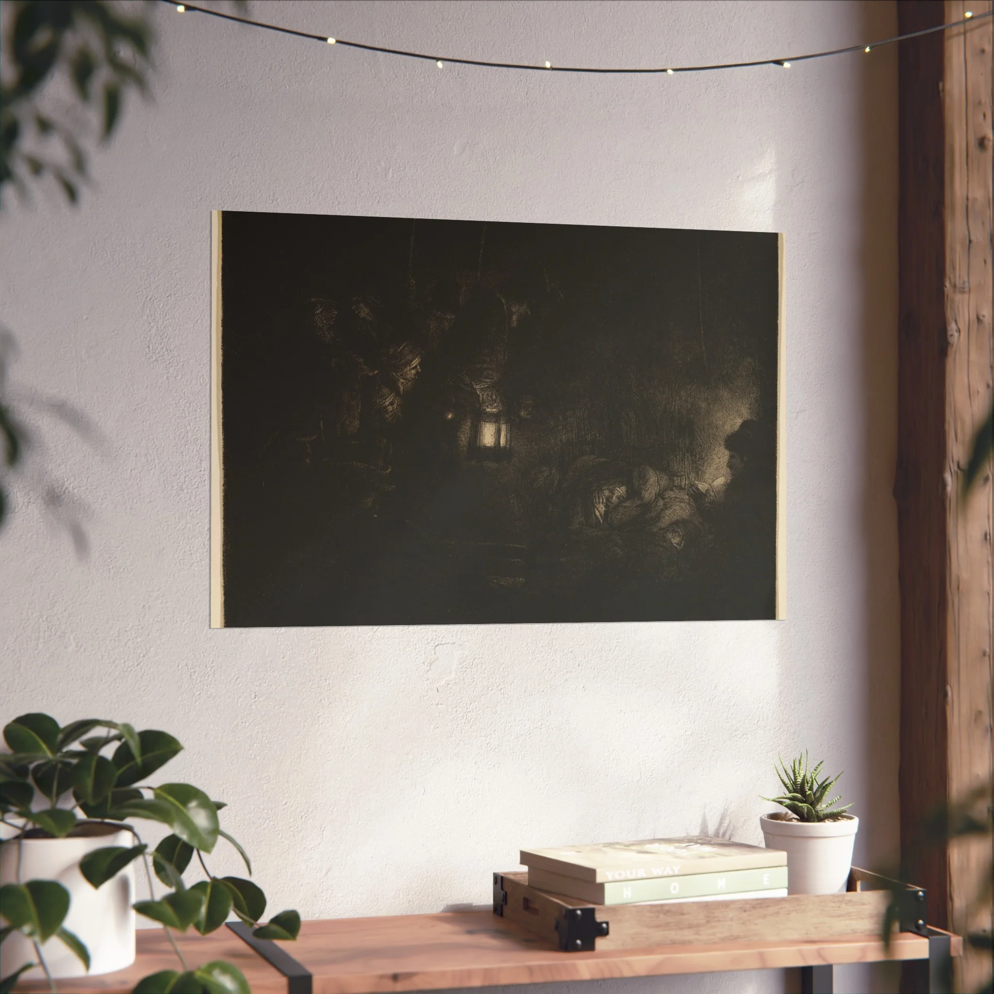 Rembrandt van Rijn - The Adoration of the Shepherds A Night Piece | Fine Art Poster - Image 12