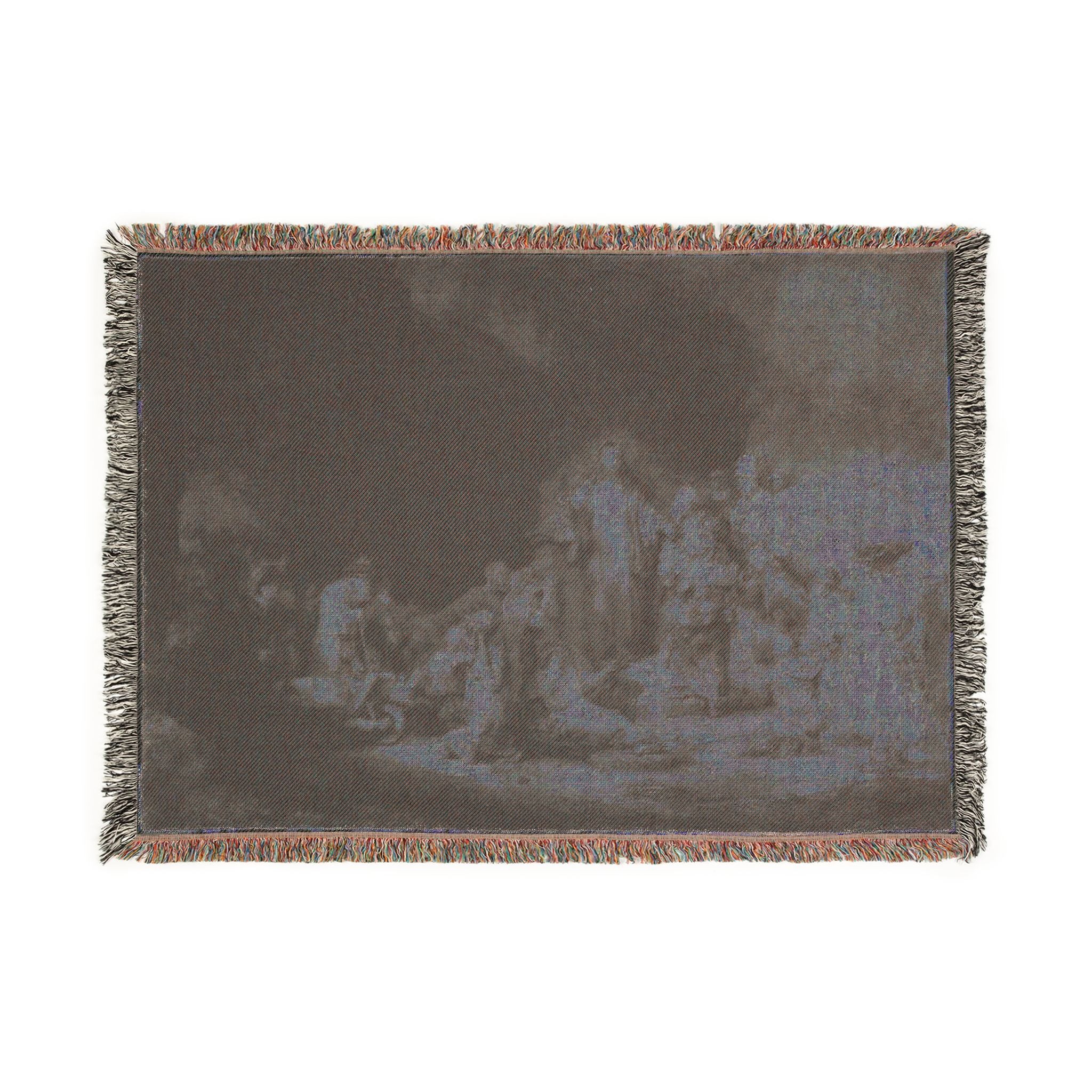 Rembrandt van Rijn - The Hundred Guilder Print | Woven Tapestry Blanket - Image 4
