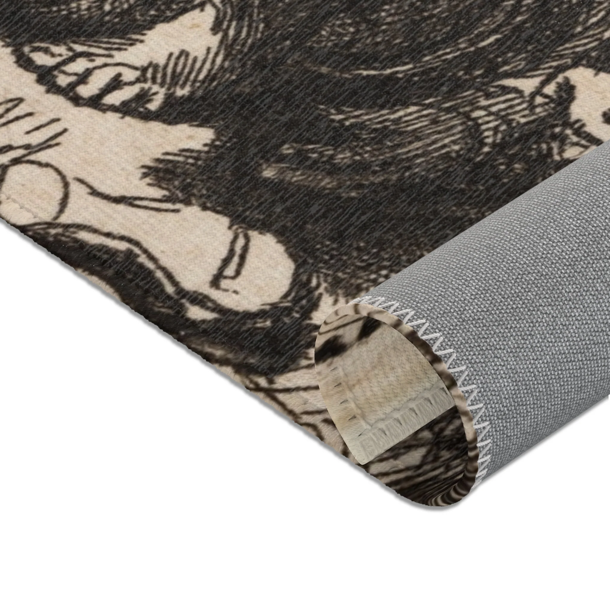 Rembrandt van Rijn - The Monk in the Cornfield | Area Rug - Image 16