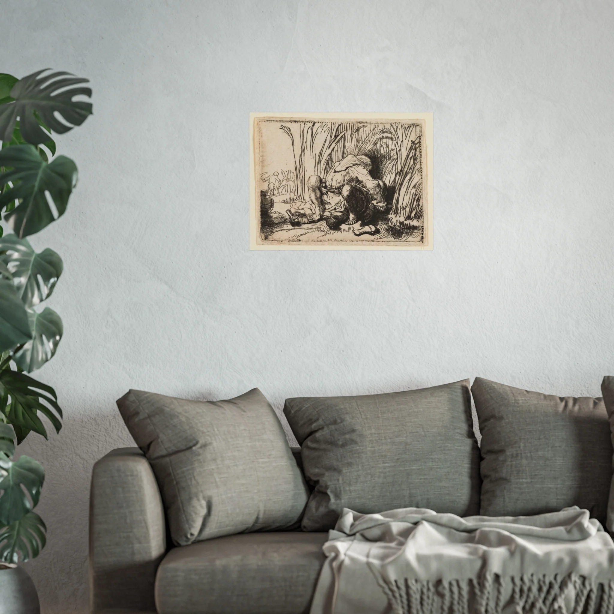Rembrandt van Rijn - The Monk in the Cornfield | Fine Art Poster - Image 9