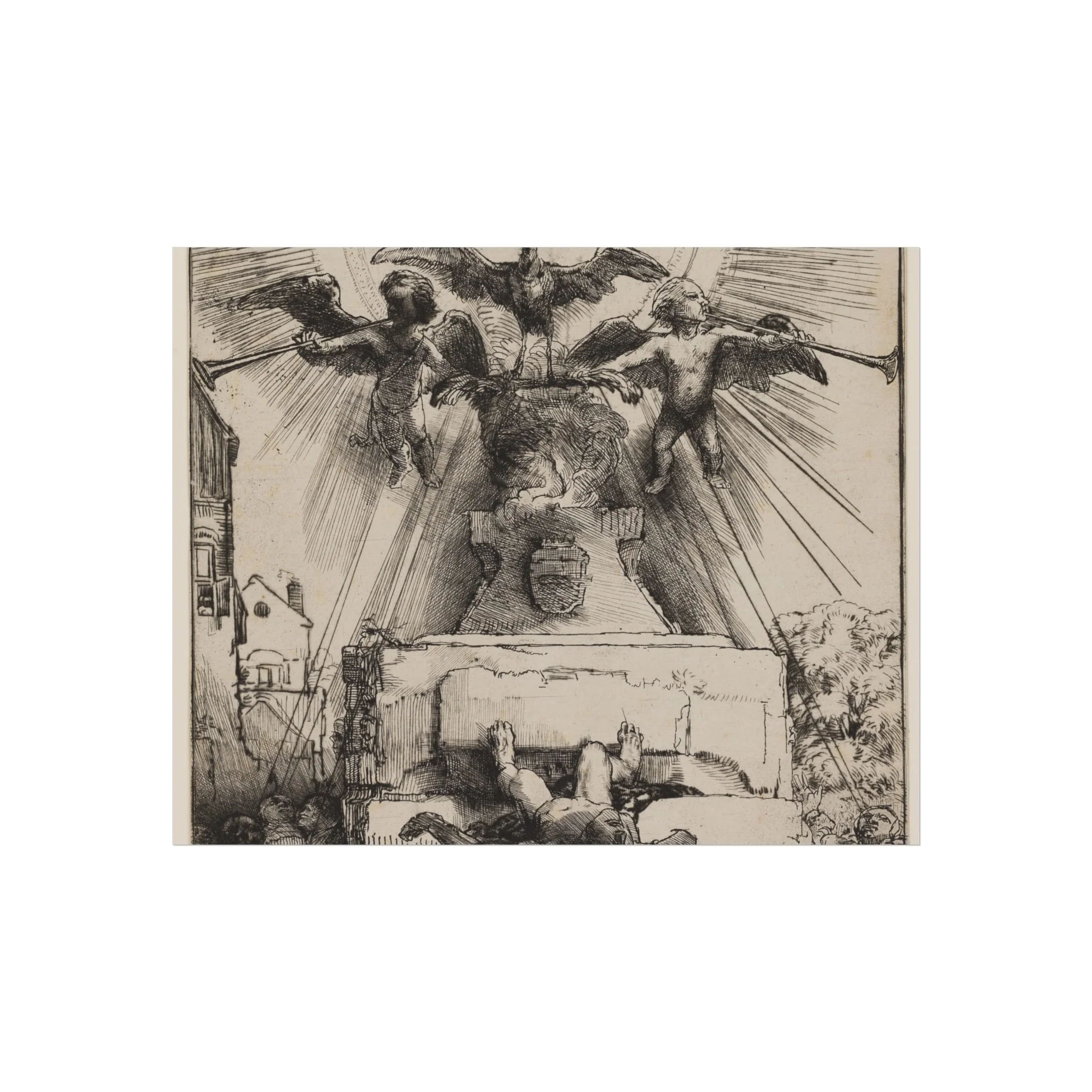Rembrandt van Rijn - The Phoenix or The Statue Overthrown | Fine Art Poster - Image 2