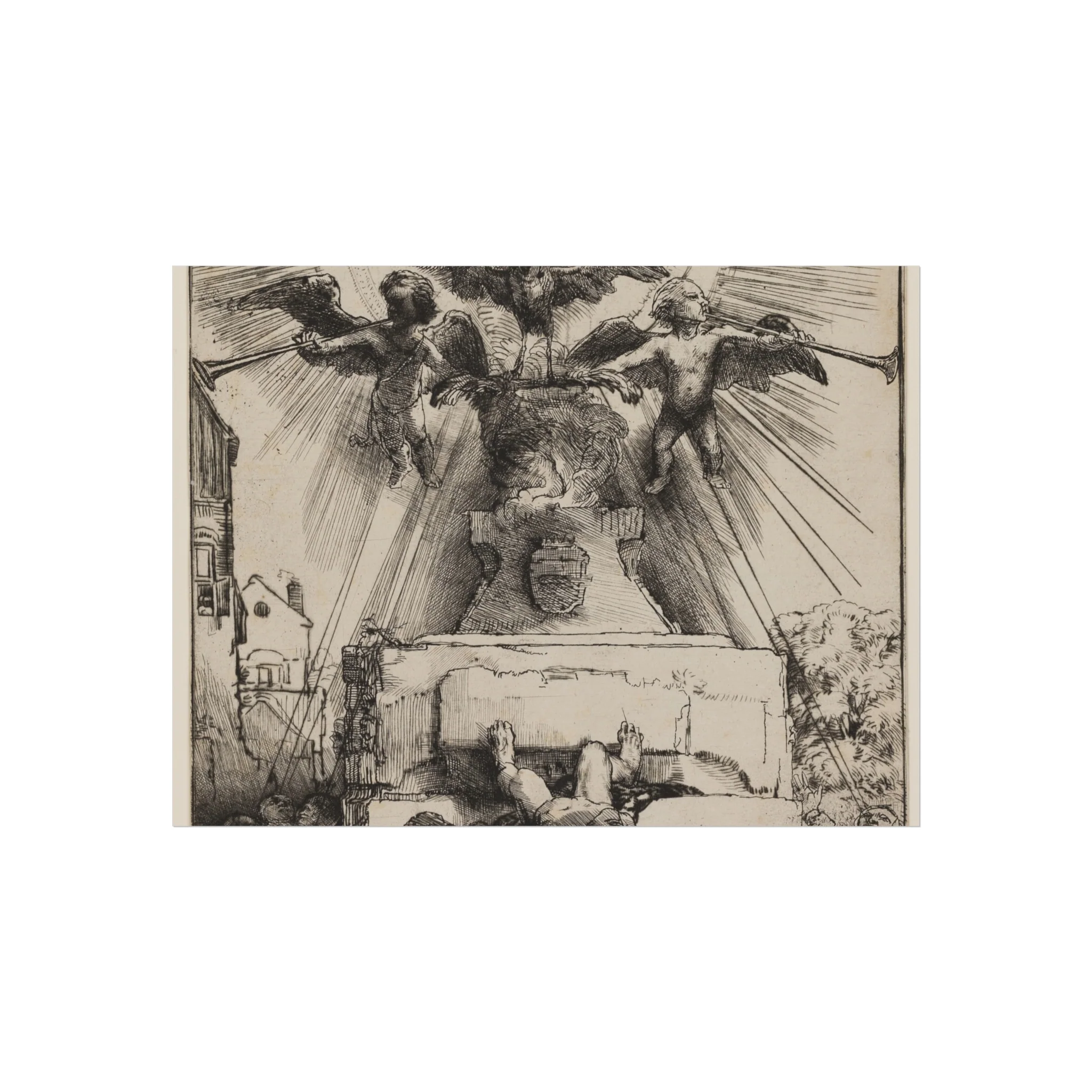 Rembrandt van Rijn - The Phoenix or The Statue Overthrown | Fine Art Poster - Image 3