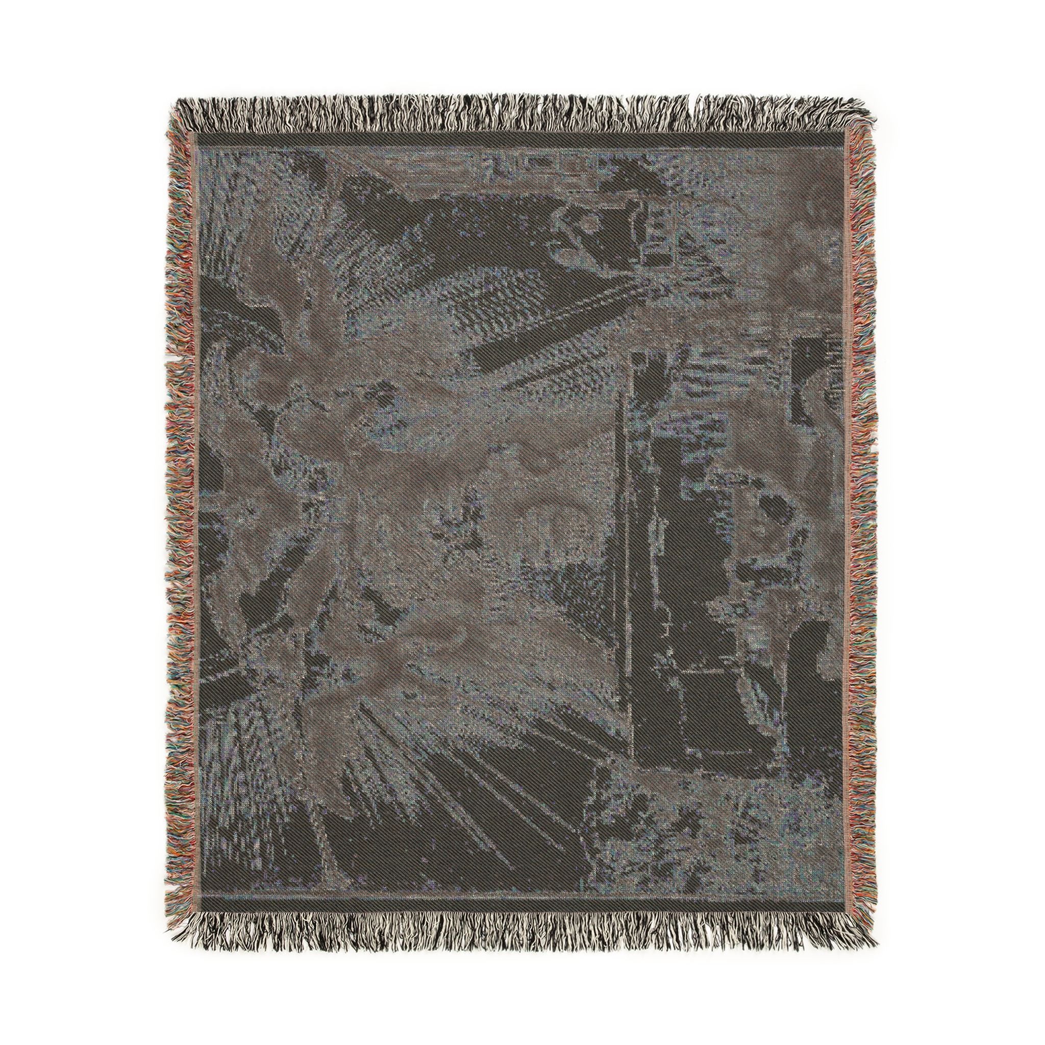Rembrandt van Rijn - The Phoenix or The Statue Overthrown | Woven Tapestry Blanket - Image 9