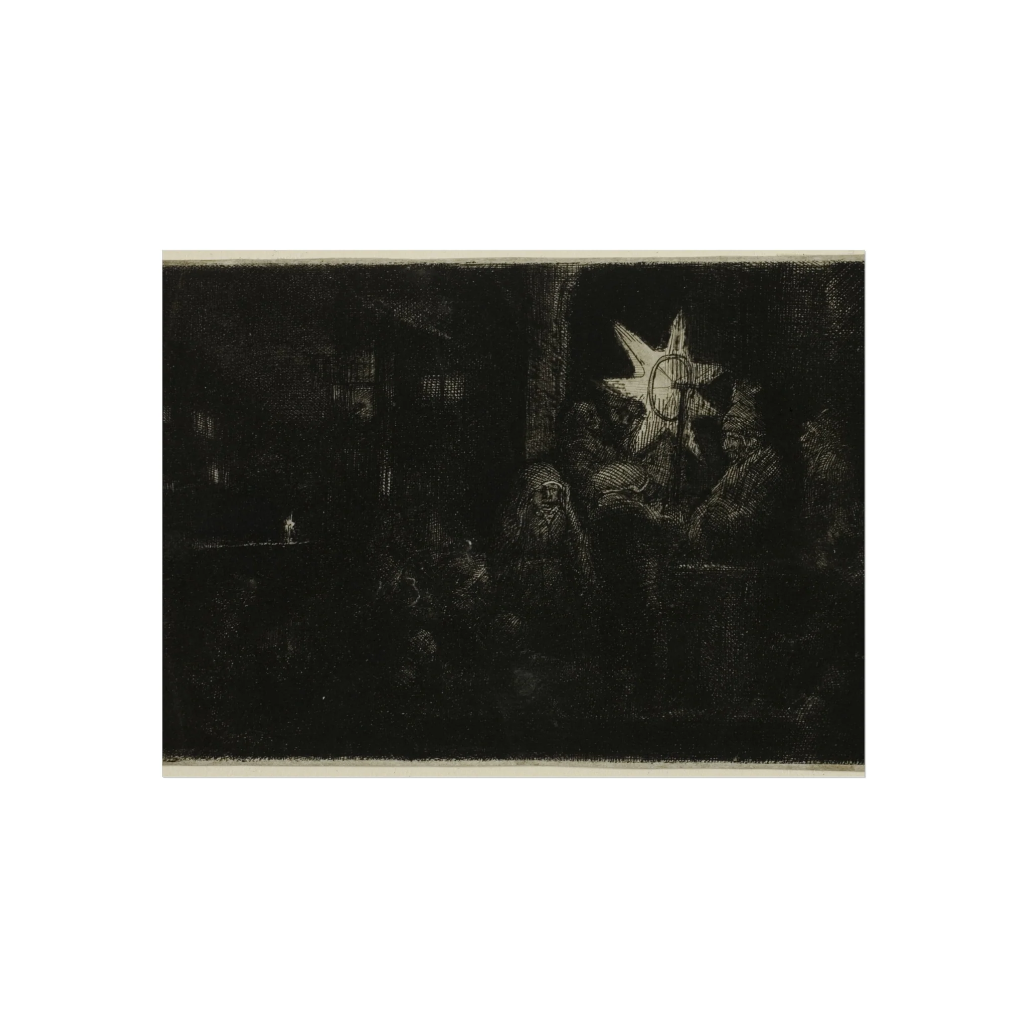 Rembrandt van Rijn - The Star of the Kings A Night Piece | Fine Art Poster - Image 3