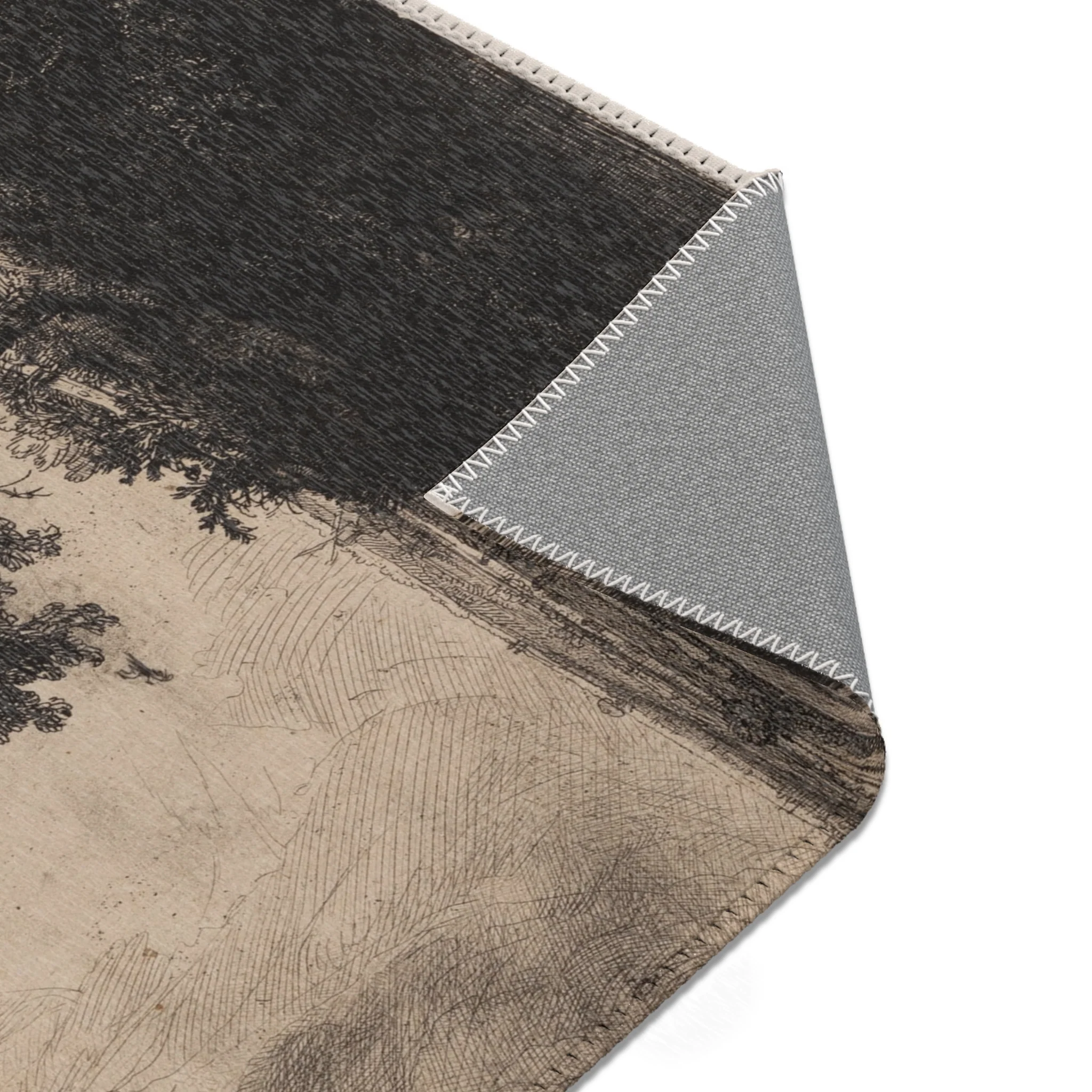 Rembrandt van Rijn - The Three Trees | Area Rug - Image 7
