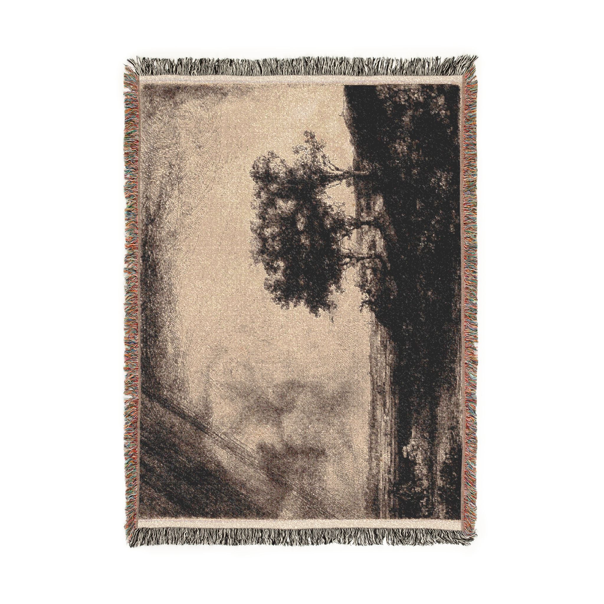 Rembrandt van Rijn - The Three Trees | Woven Tapestry Blanket - Image 6