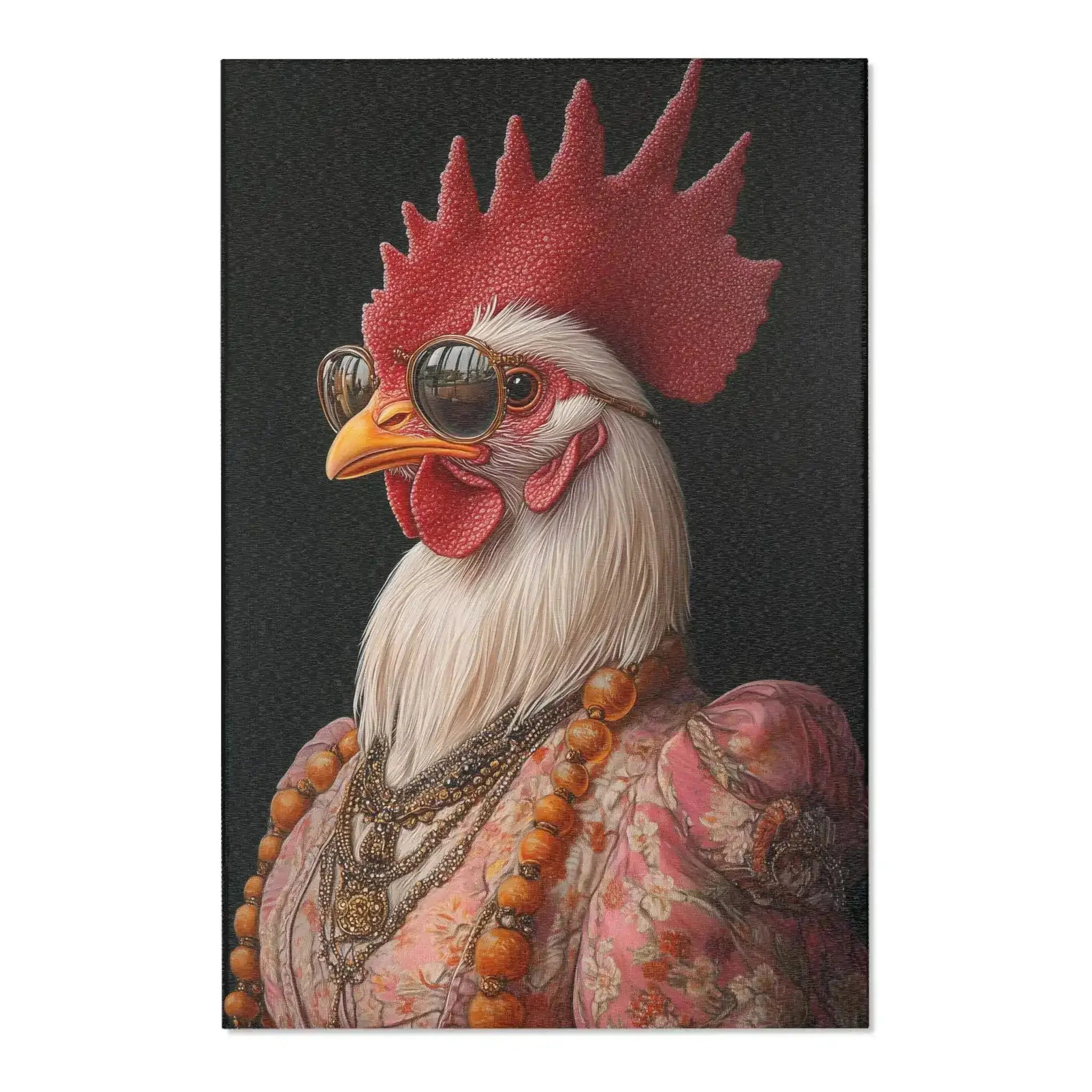Renaissance Rooster Couture Rug - Image 3