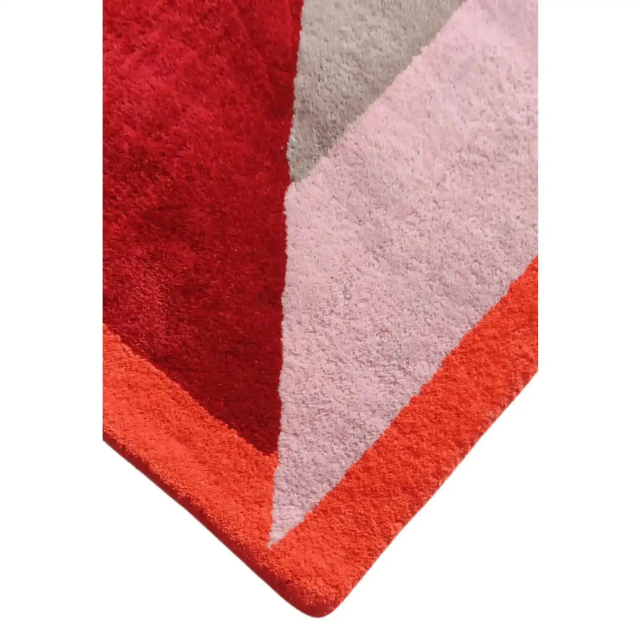 Retro Door Shape Geometry Hand Tufted Wool Rug 3' x 5' - Image 4